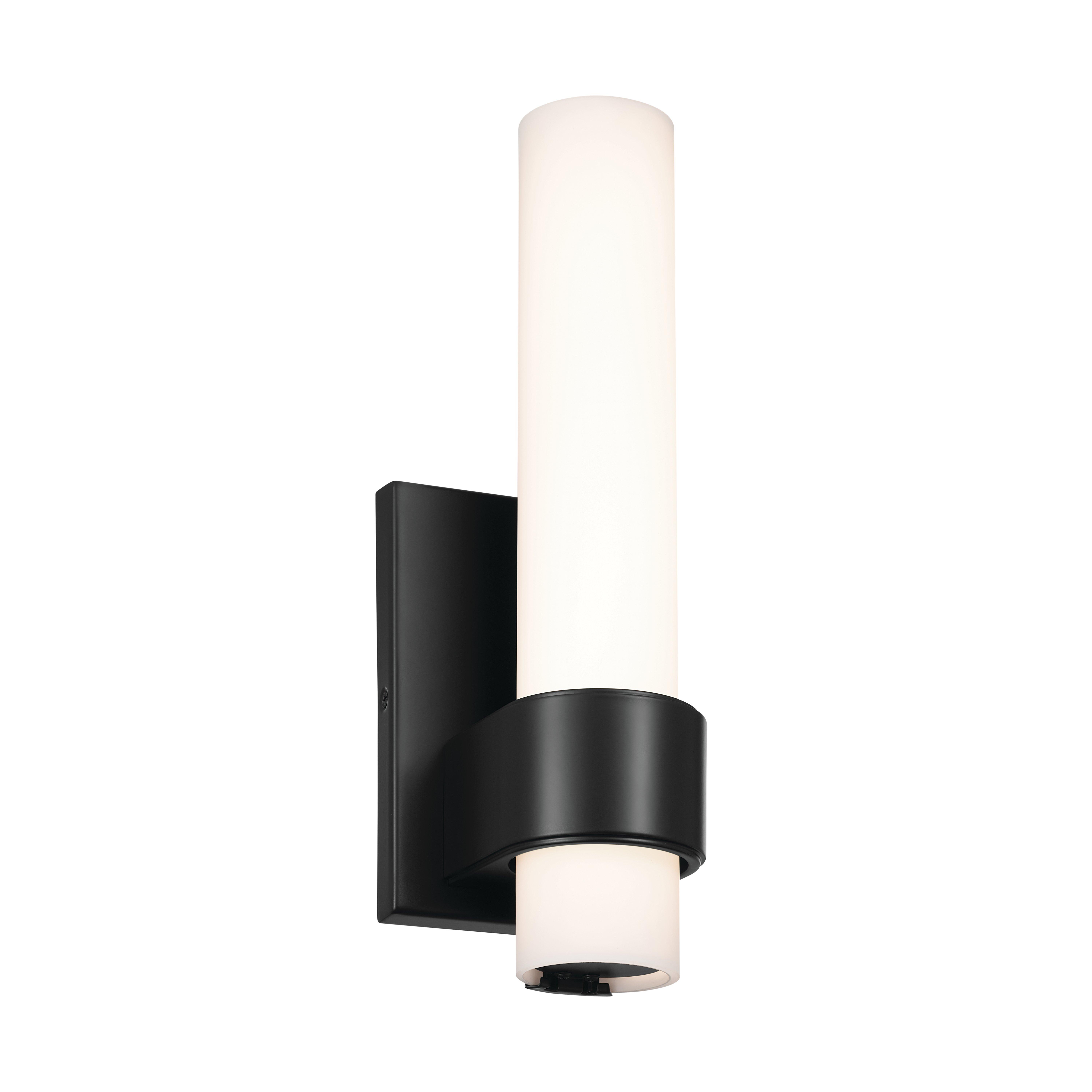 Izza Matte Black LED Single Vanity Light
