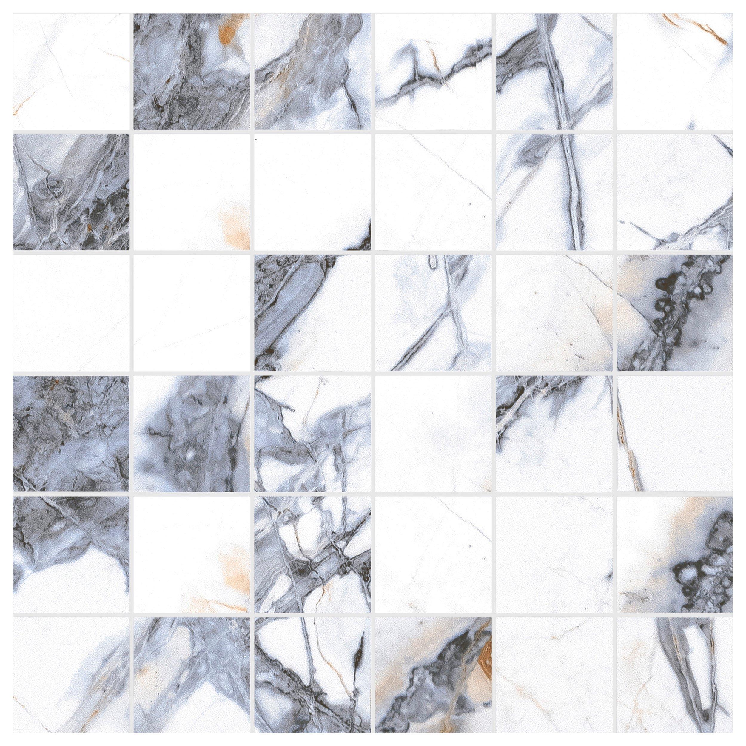 maicocco❁﻿さま Emilia White 12 x 12 Matte Square Mosaic Porcelain Tile