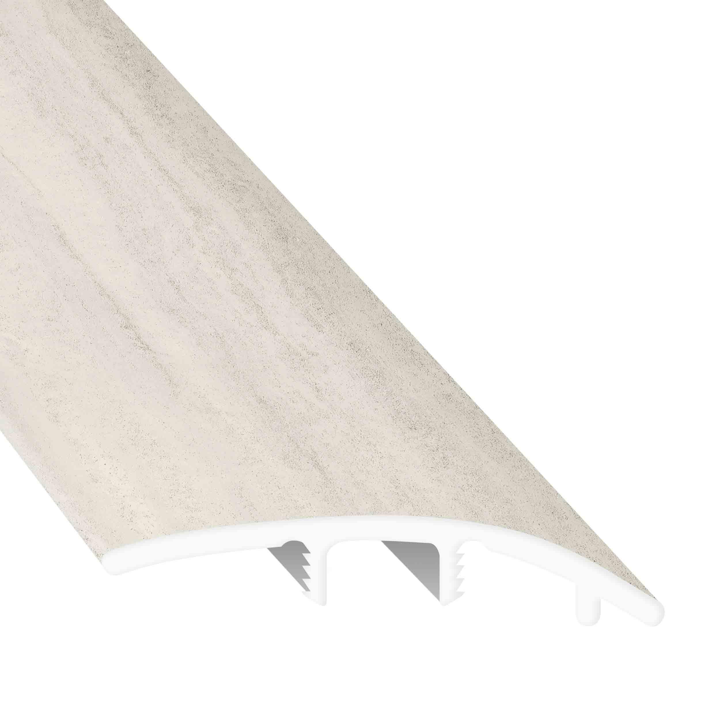 White Valentino 94in. Vinyl Overlapping Reducer