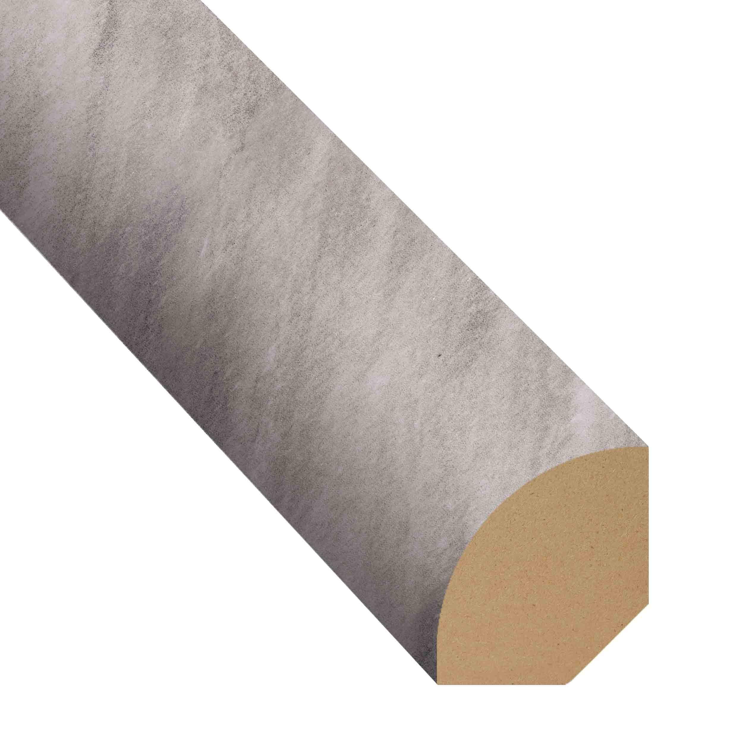 Silver Brushed 94in. Vinyl Quarter Round