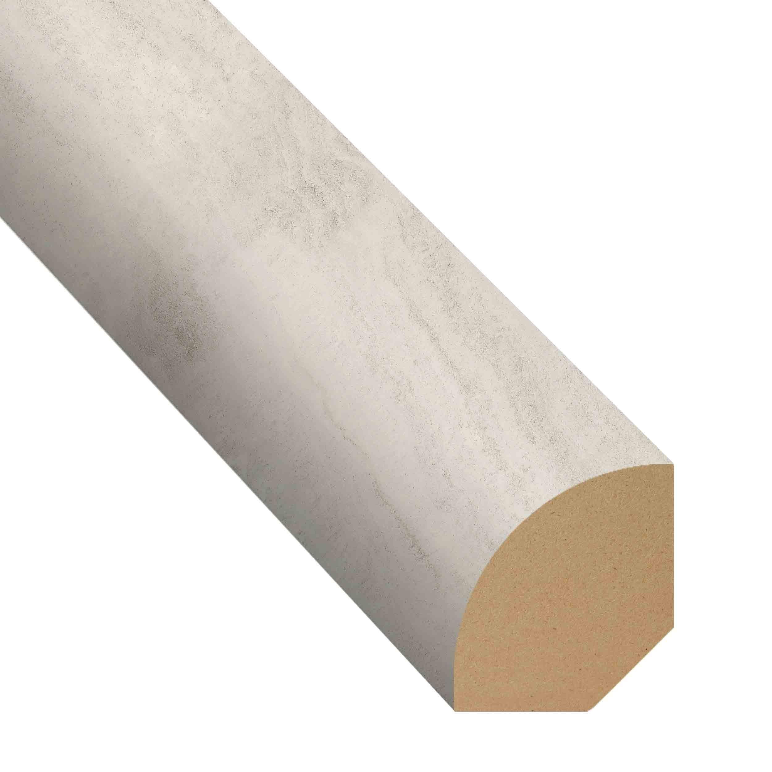 White Valentino 94in. Vinyl Quarter Round