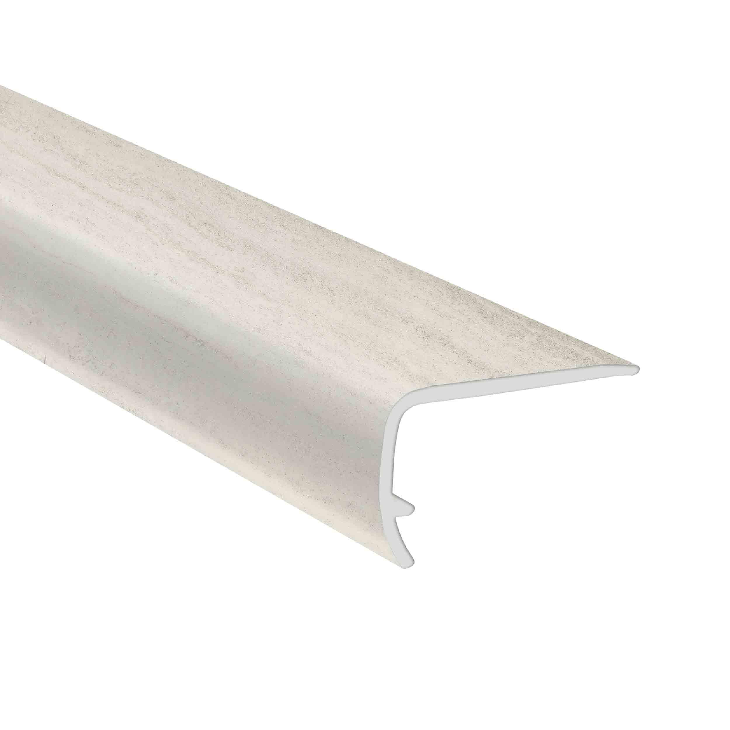 White Valentino 94in. Vinyl Overlapping Stair Nose