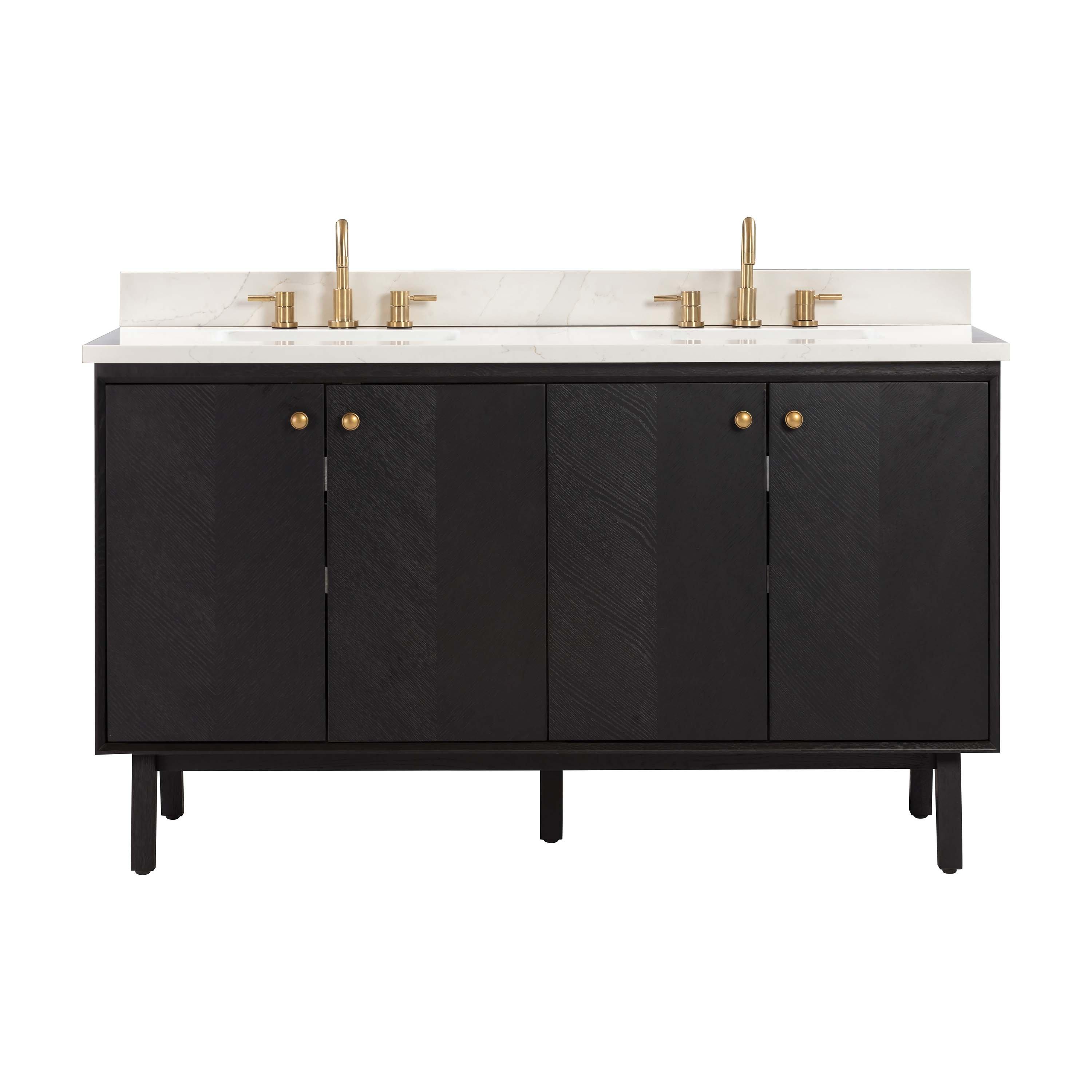 Adrian Vanity with Calacatta Quartz Top