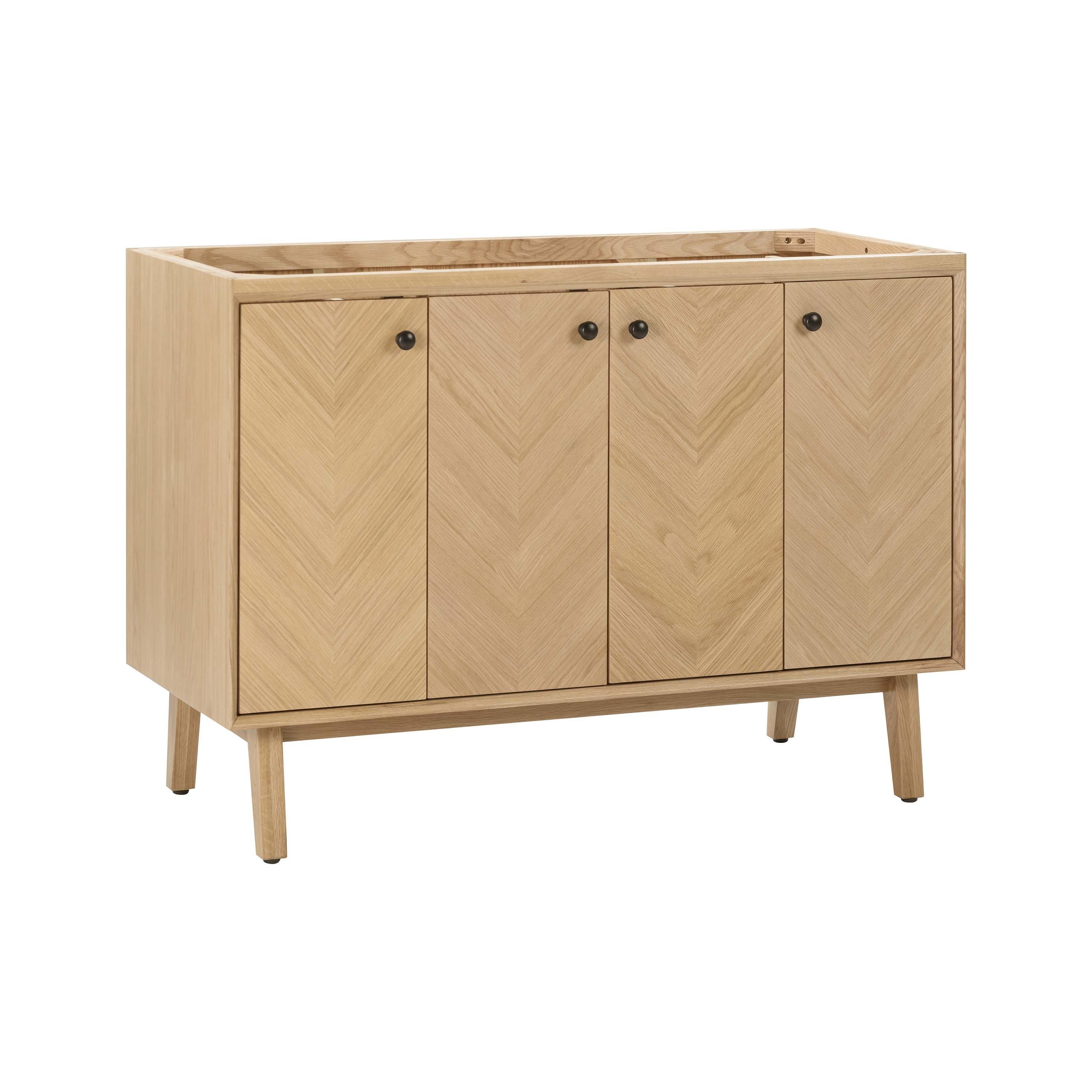 Adrian 48 in. Natural Oak Single Vanity Base