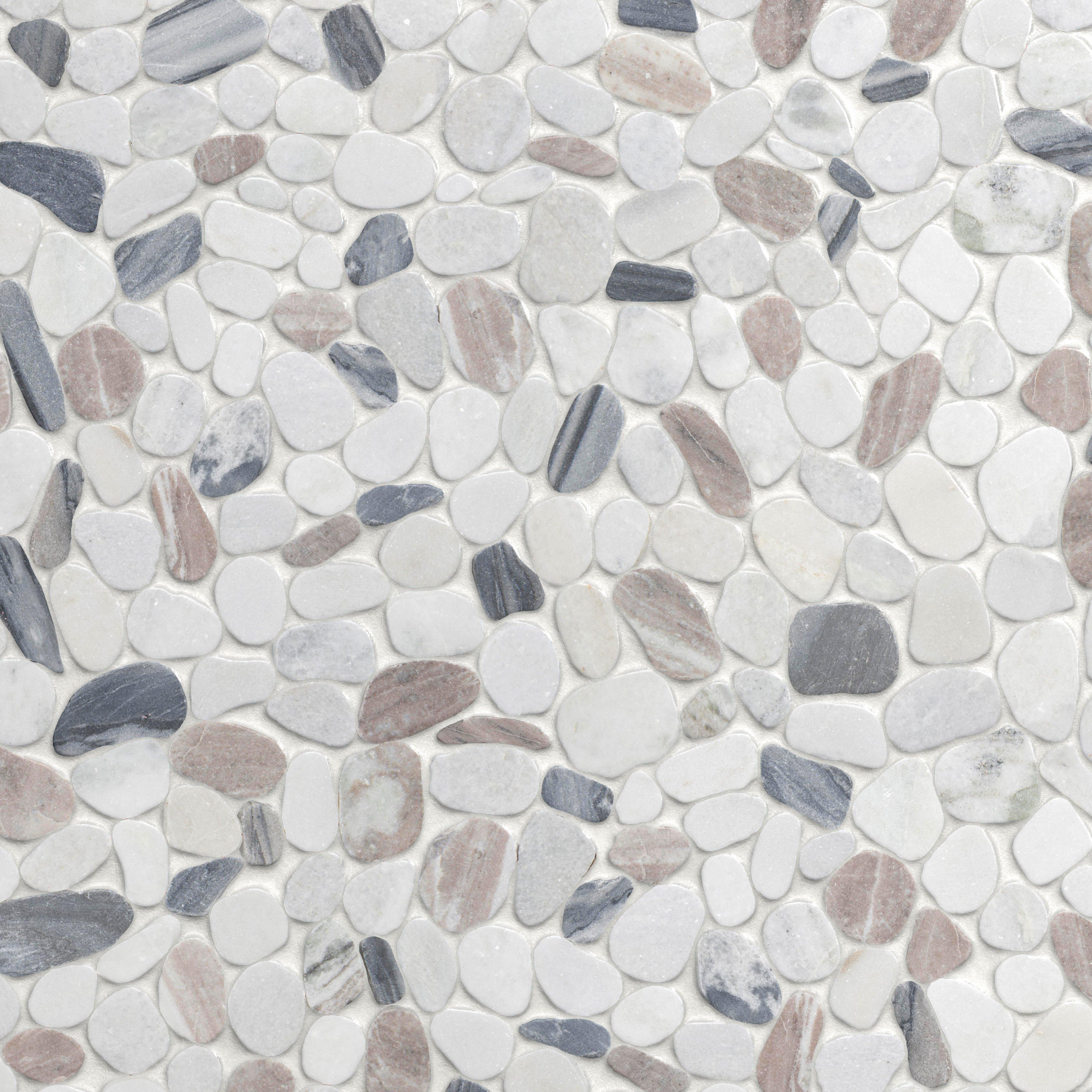 Rainier Pebble Tumbled Marble Mosaic