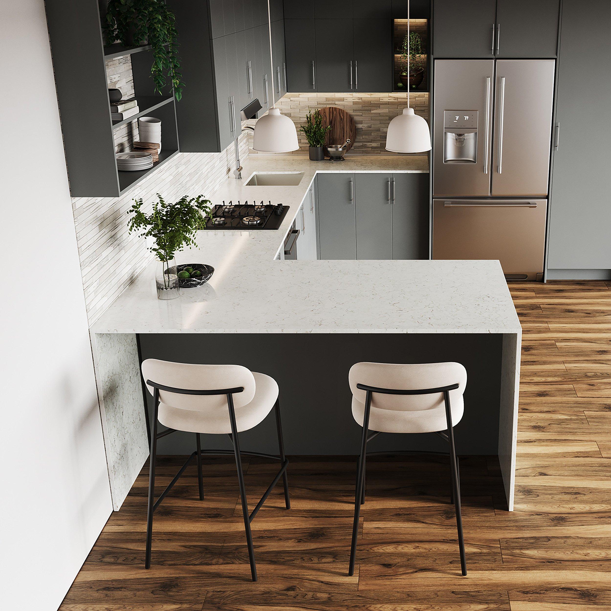 Sample- Carrara Trinita Quartz Custom Countertop