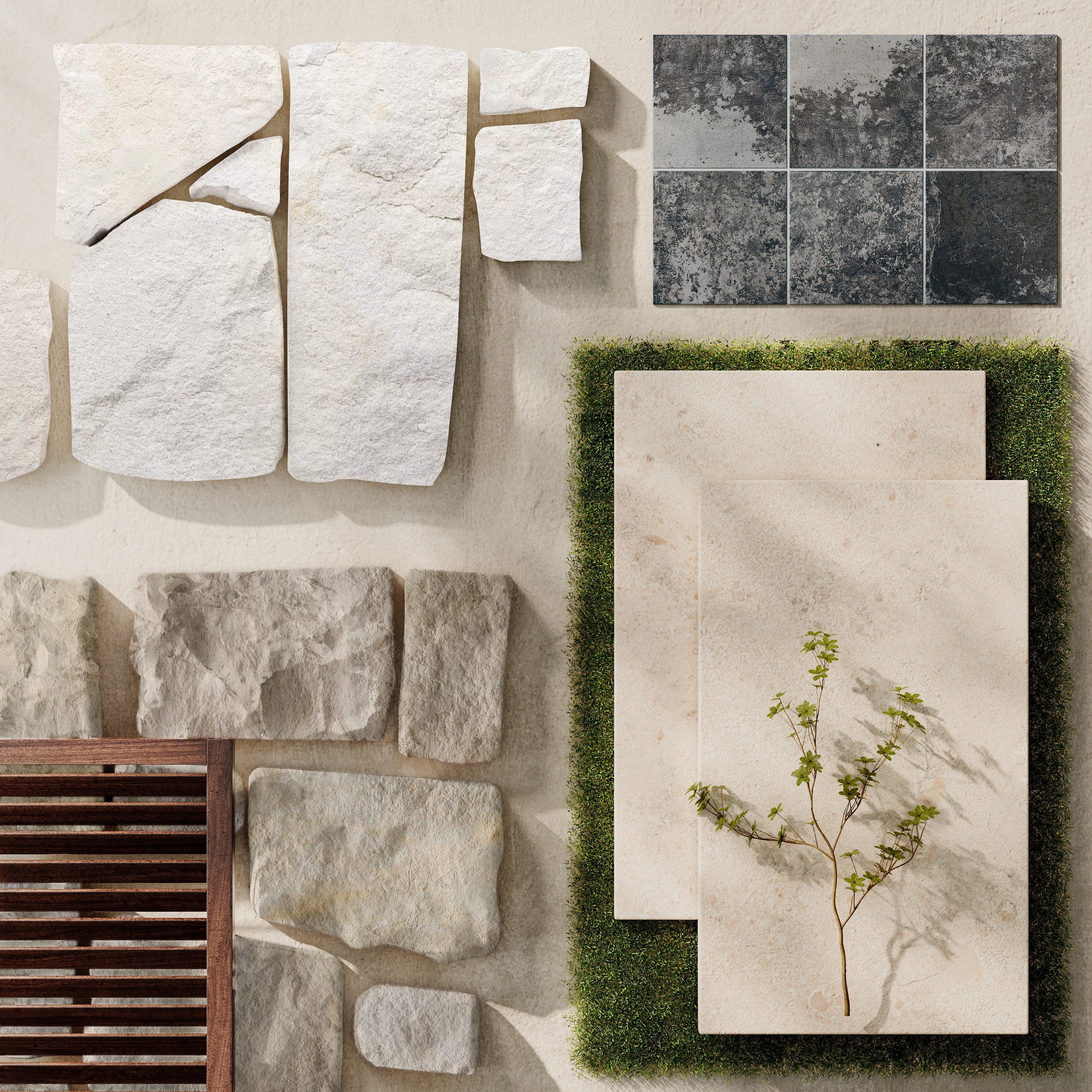 Shell Tumbled Limestone 3cm. Paver