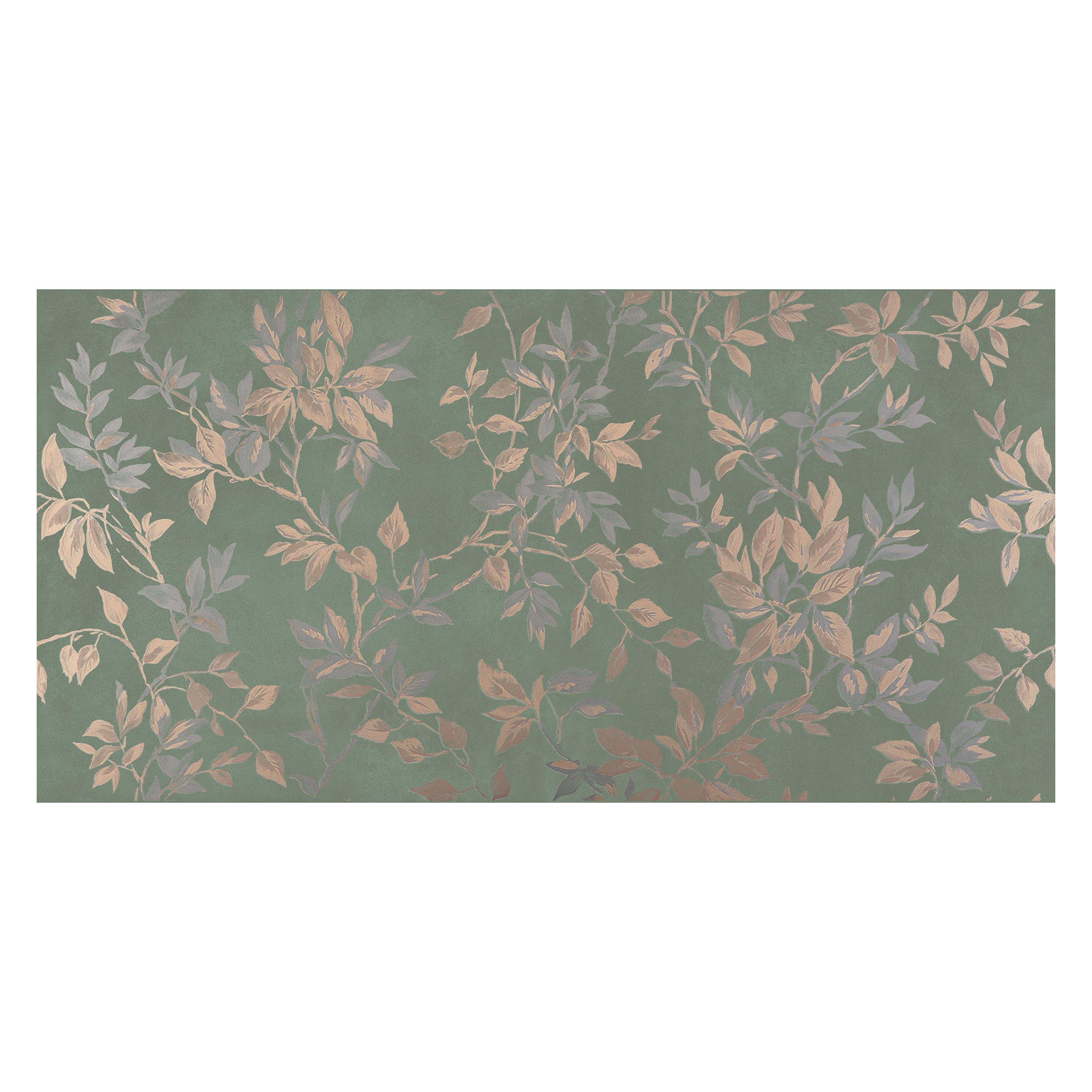 Celine Verde Floral Porcelain Tile