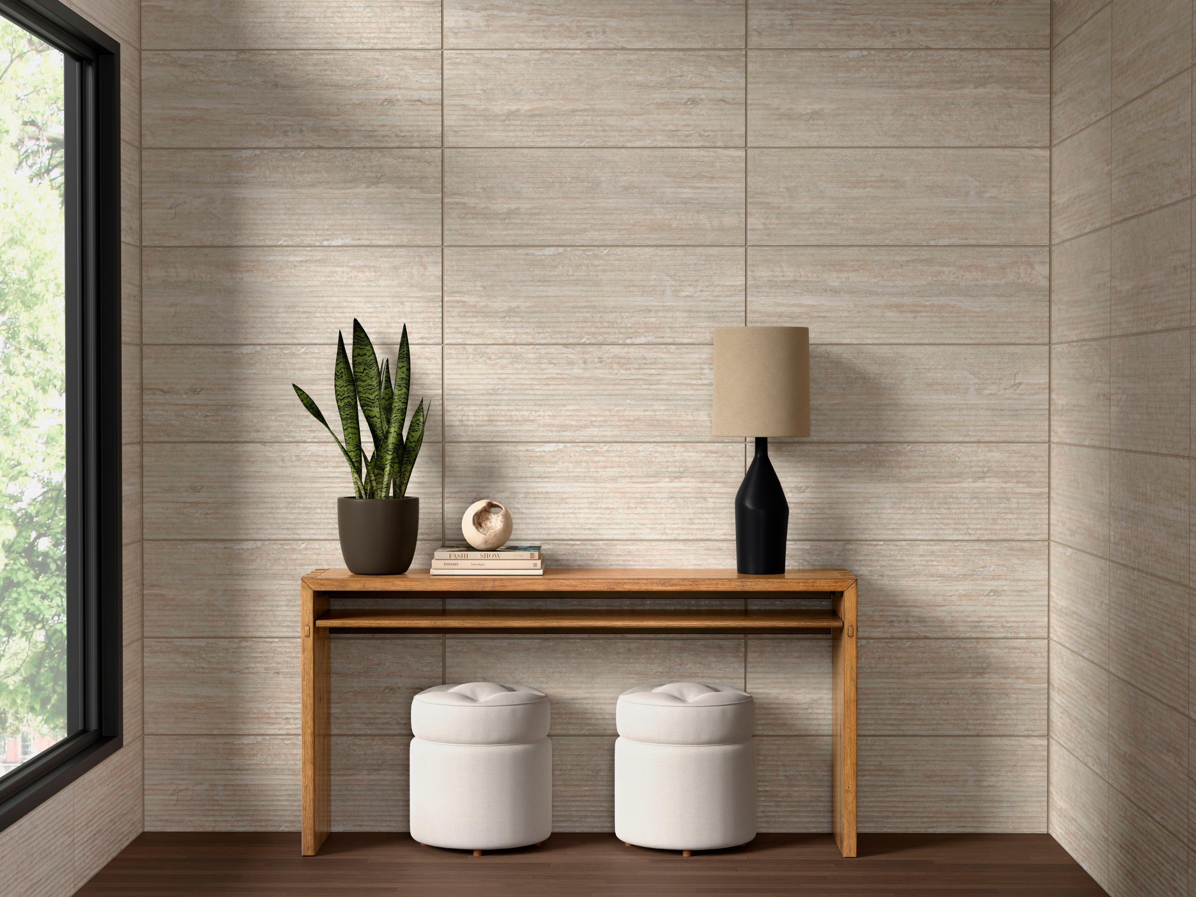 Veincut Travertino Ceramic Tile