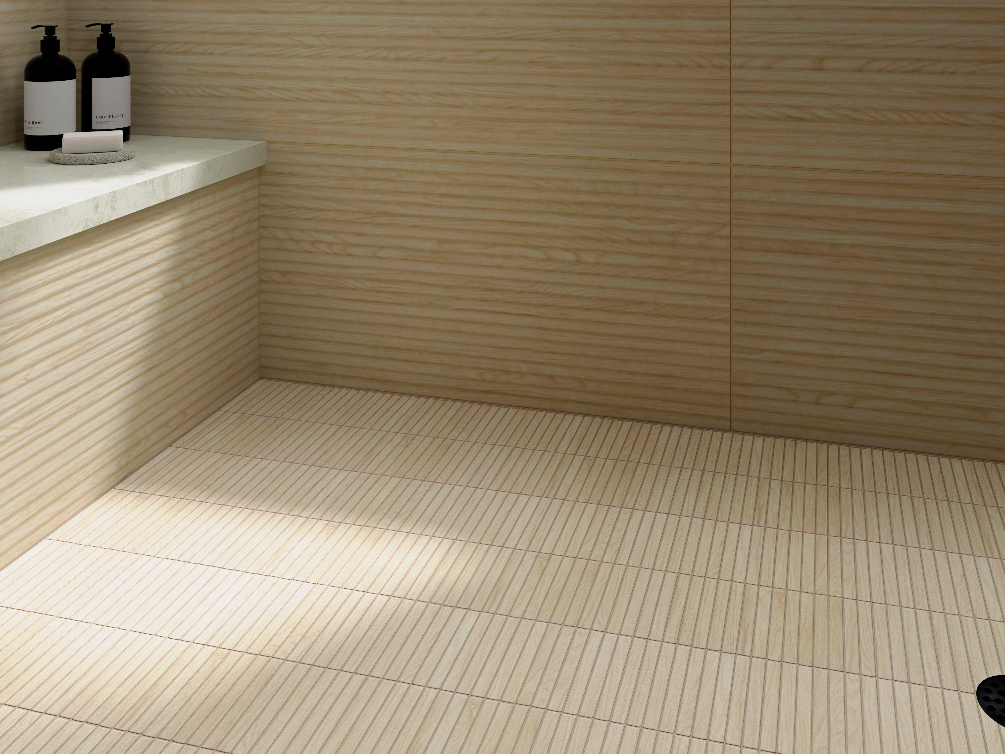 Maple Wood Look Stack Porcelain Mosaic