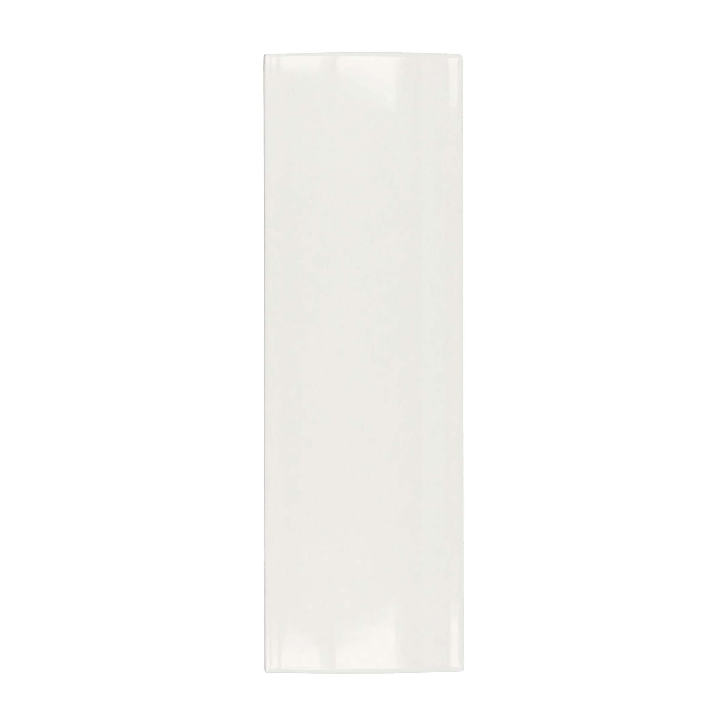 White Fluted High Gloss Ceramic Tile