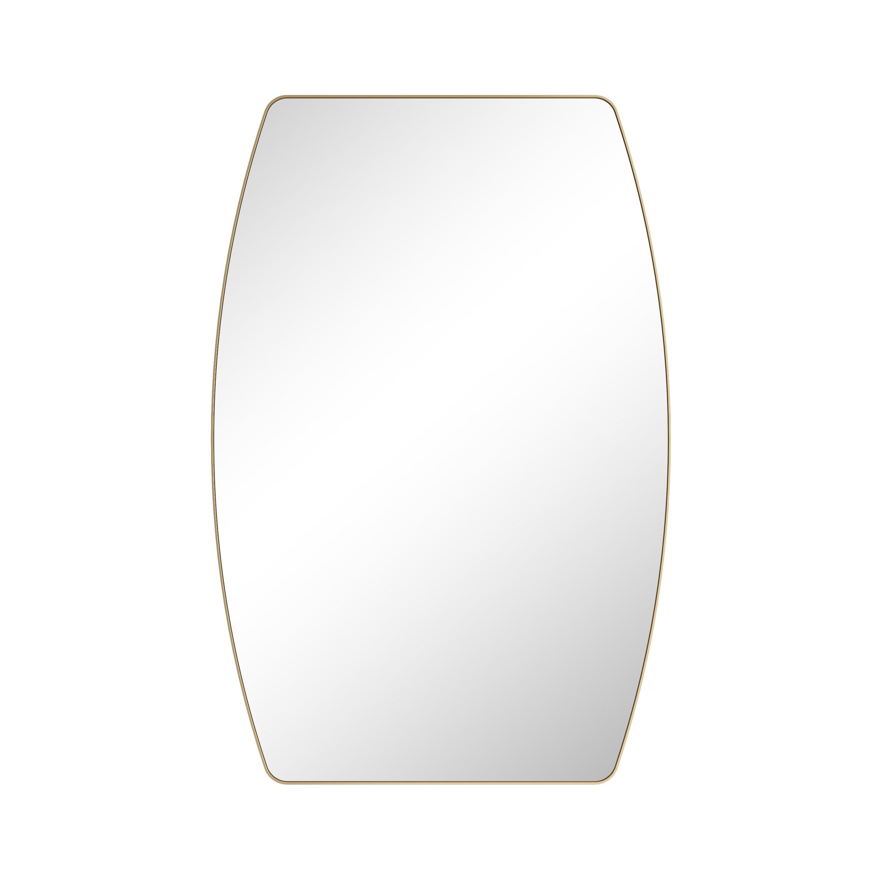 Kipton Soft Curve 24 in. Brushed Gold Mirror