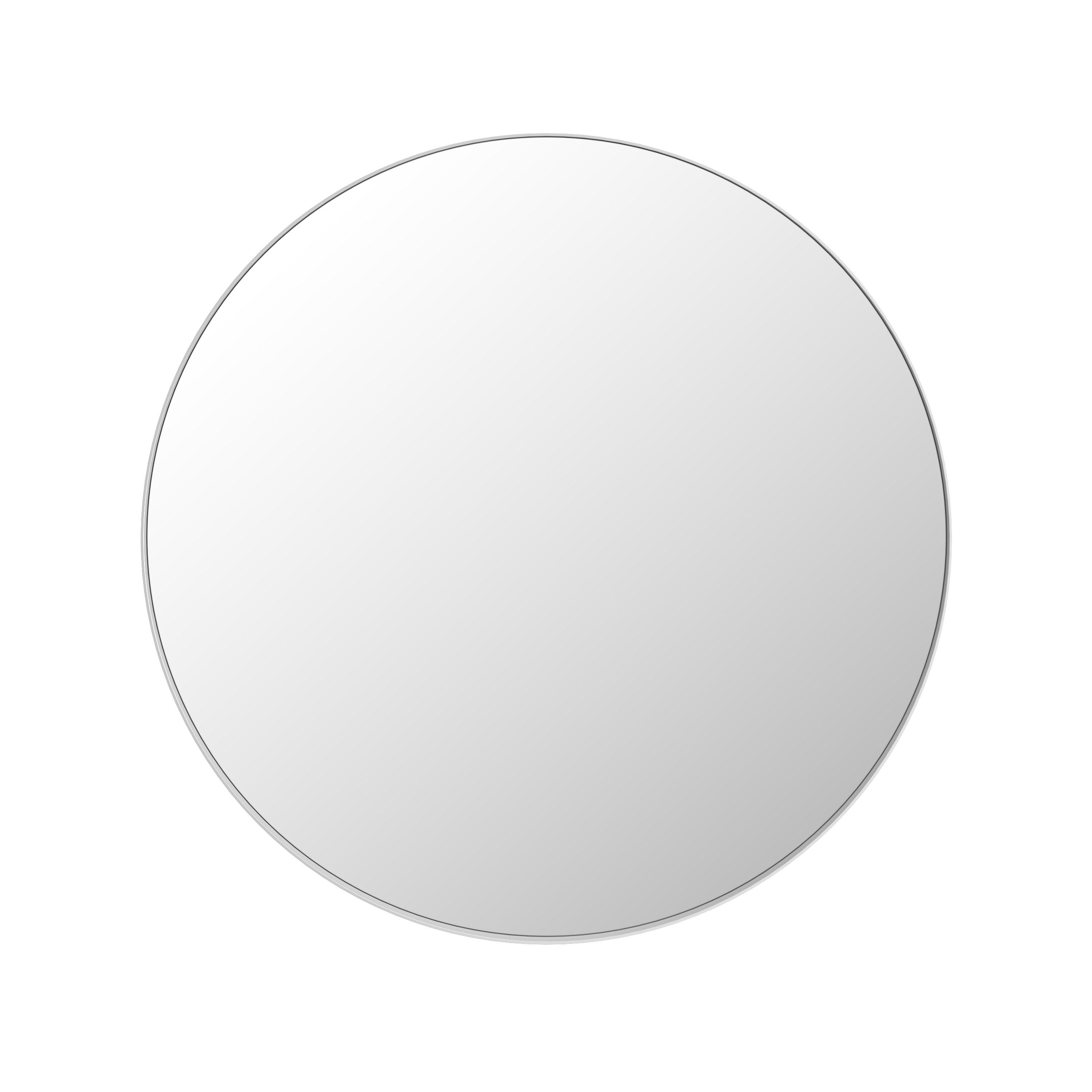 Oakleigh 30 in. Brushed Nickel Round Mirror