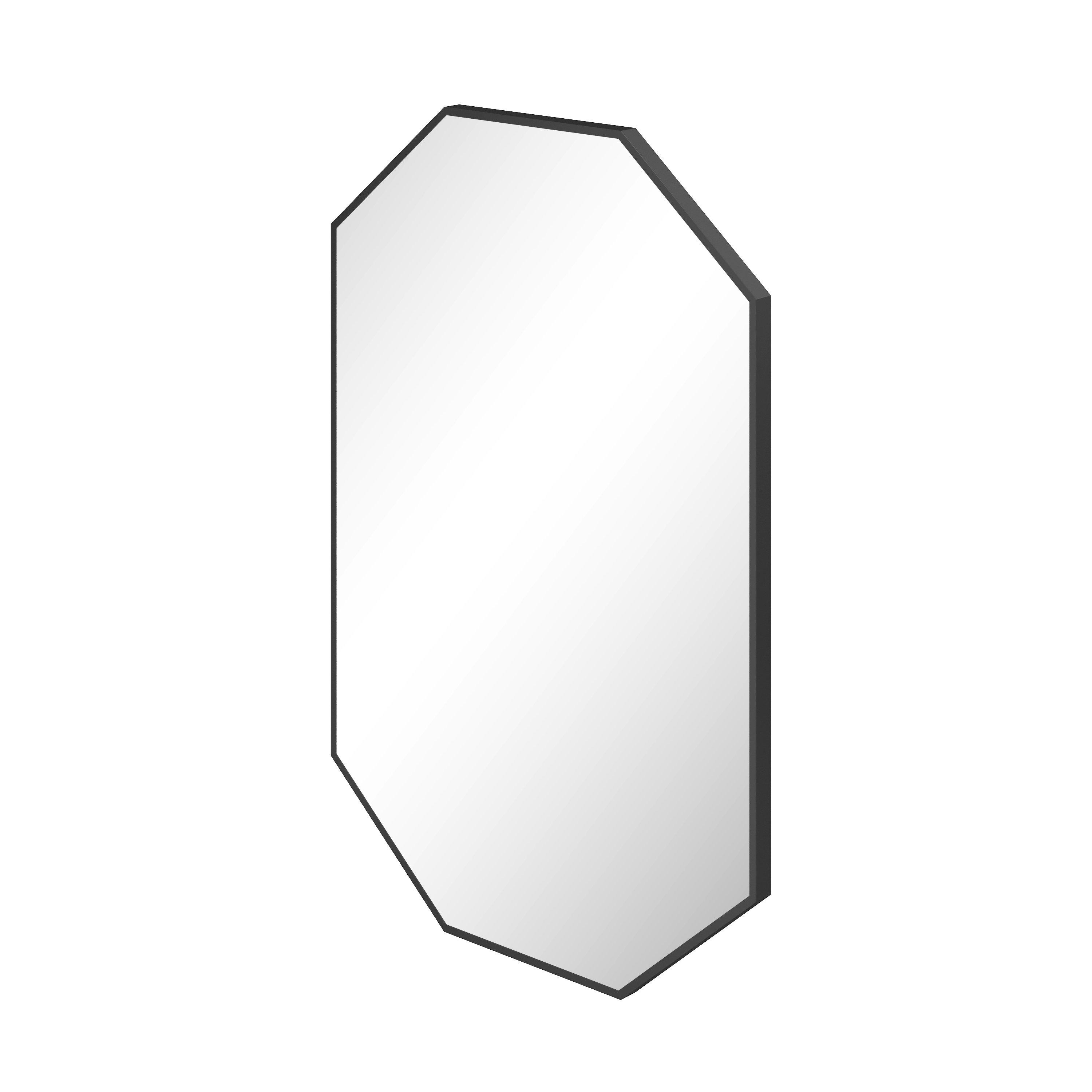 Meriel 24 in. Matte Black Mirror