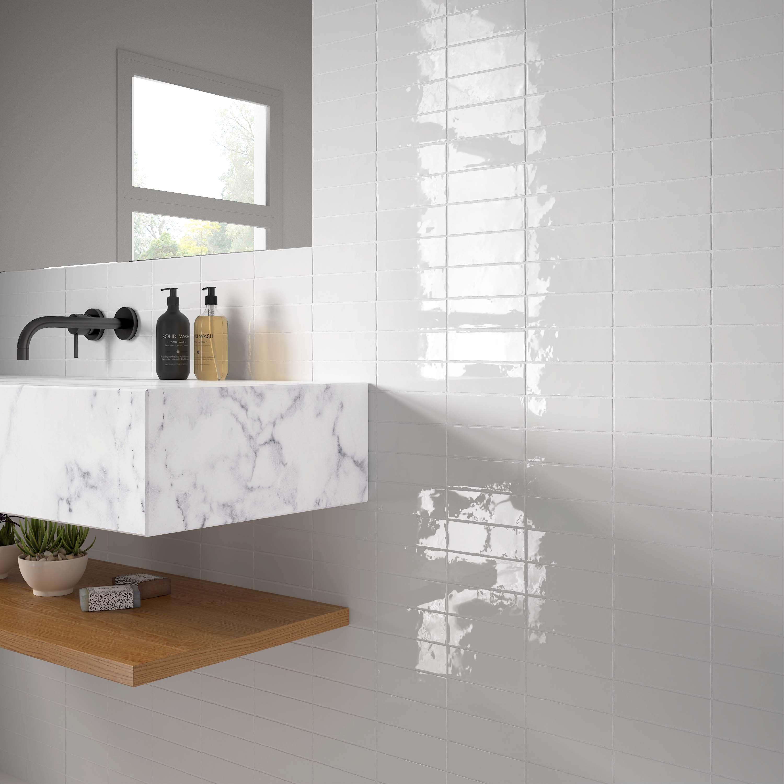 Glossy White Porcelain Tile