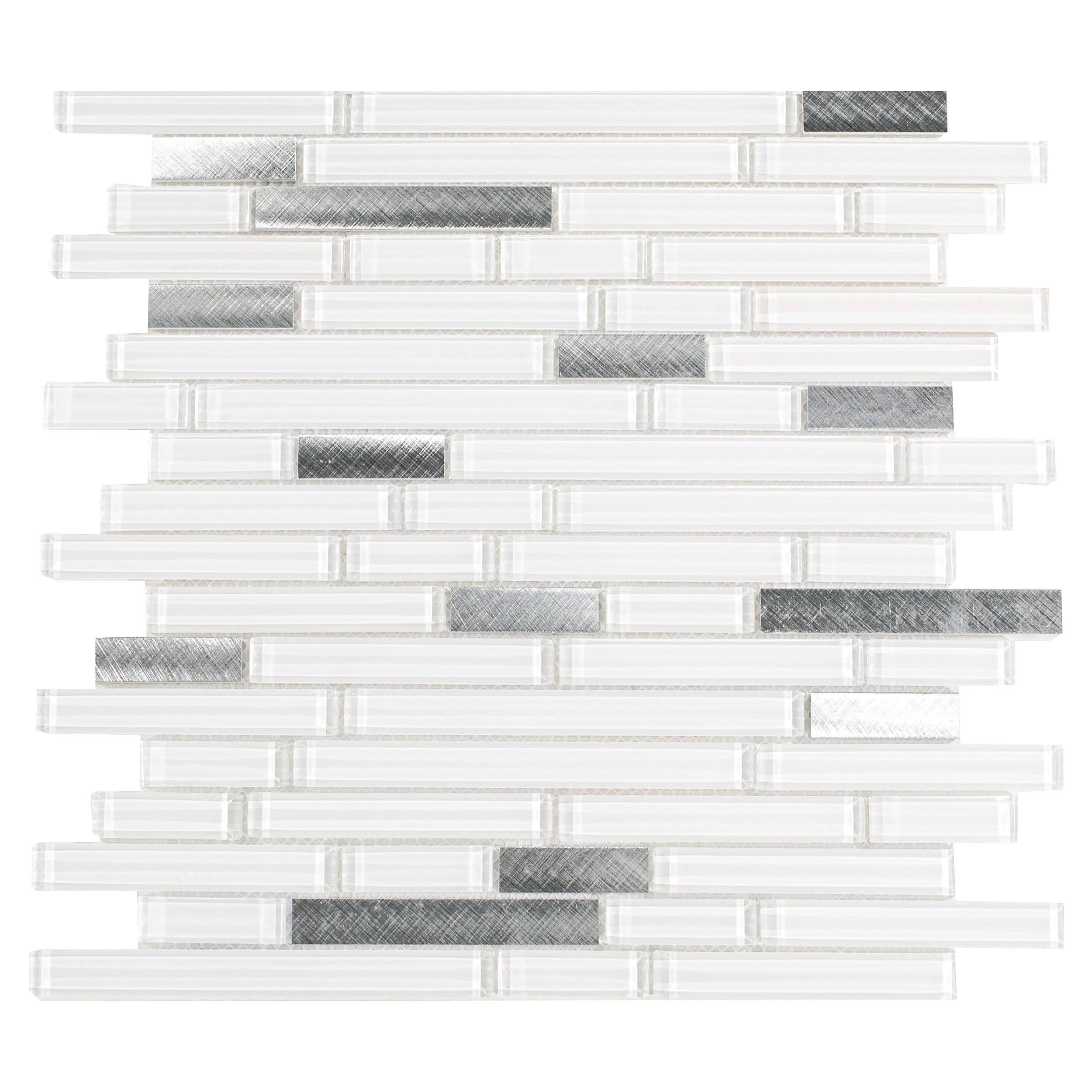 Sequoia Linear Polished Glass Mosaic