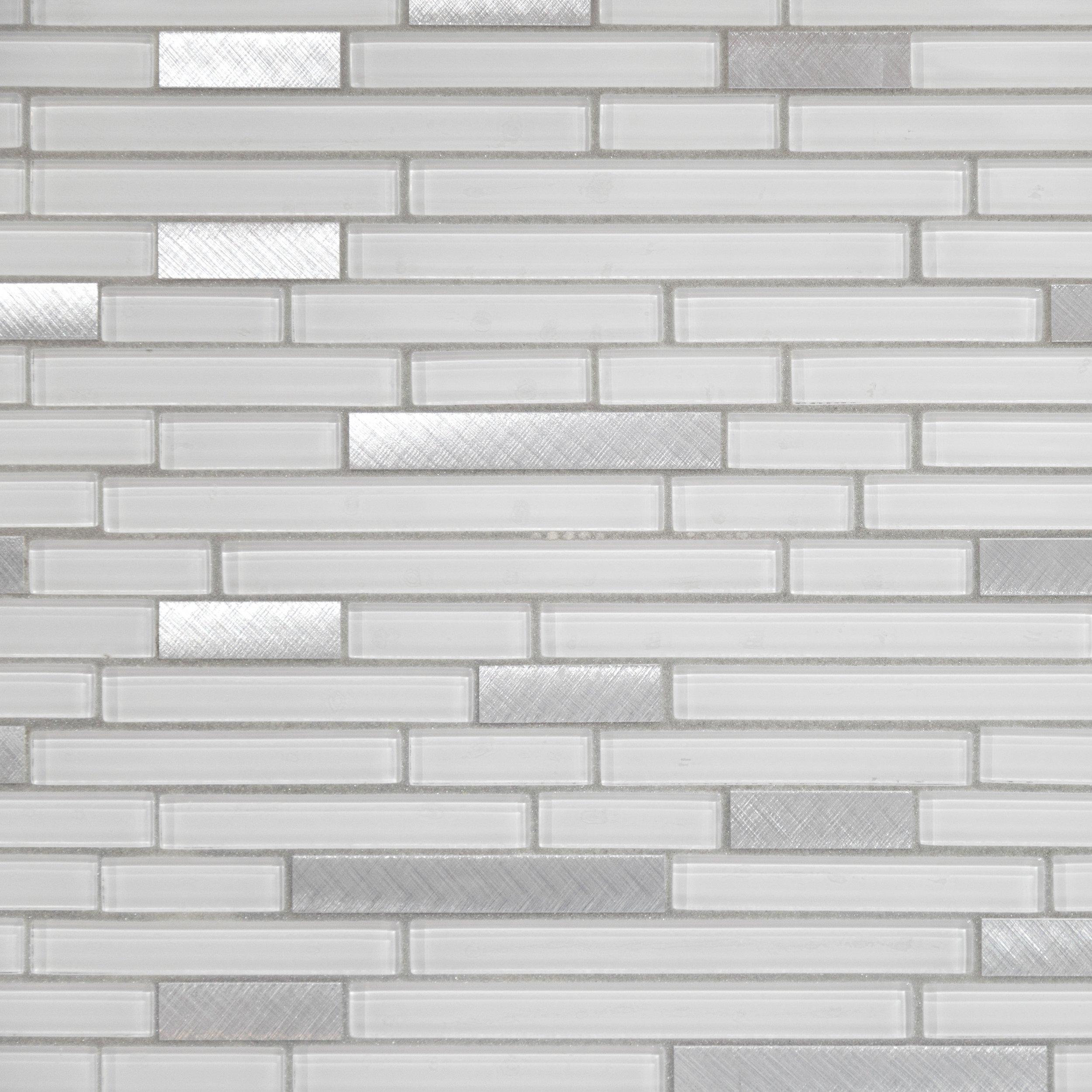 Sequoia Linear Polished Glass Mosaic