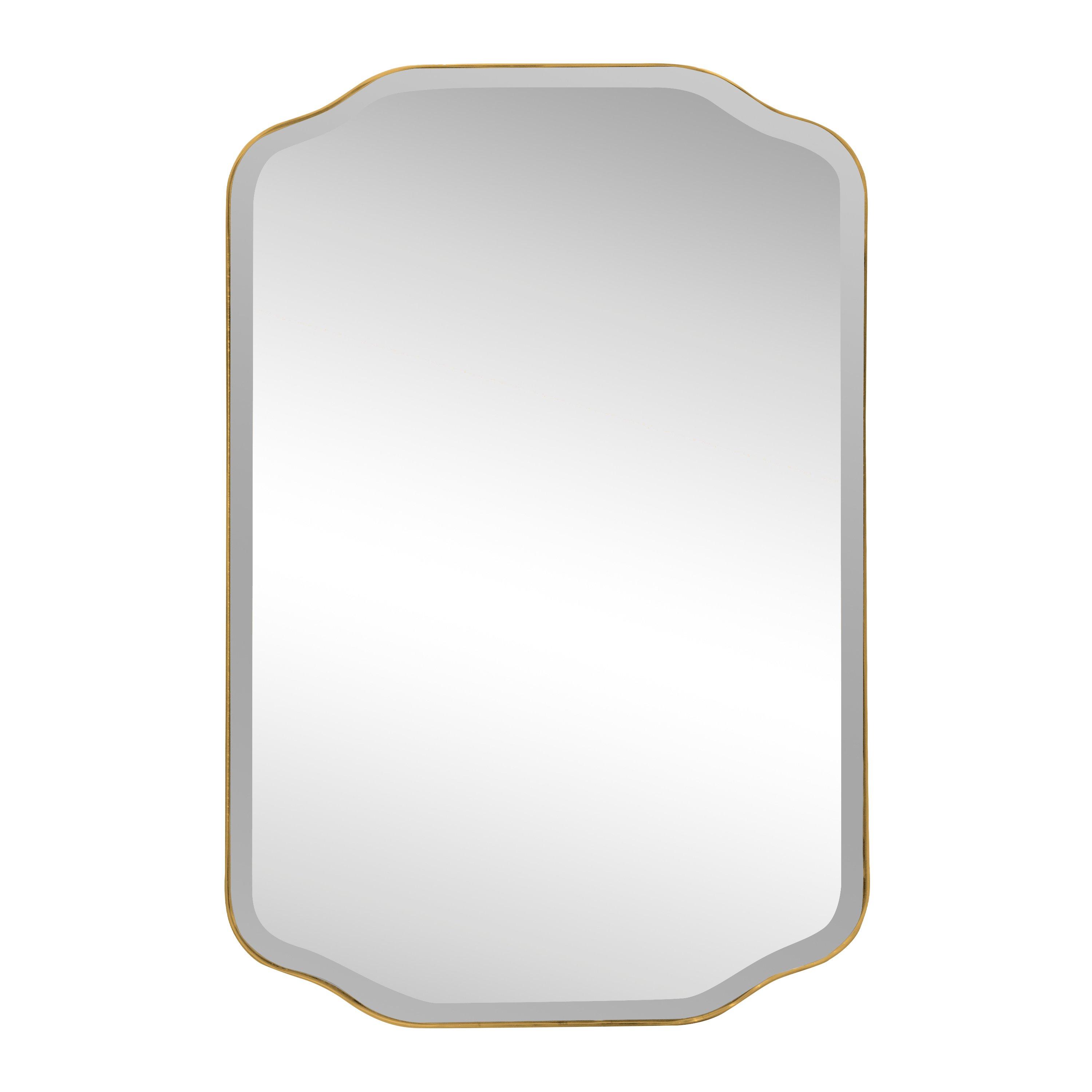 Riviera 24 in. Brushed Gold Mirror