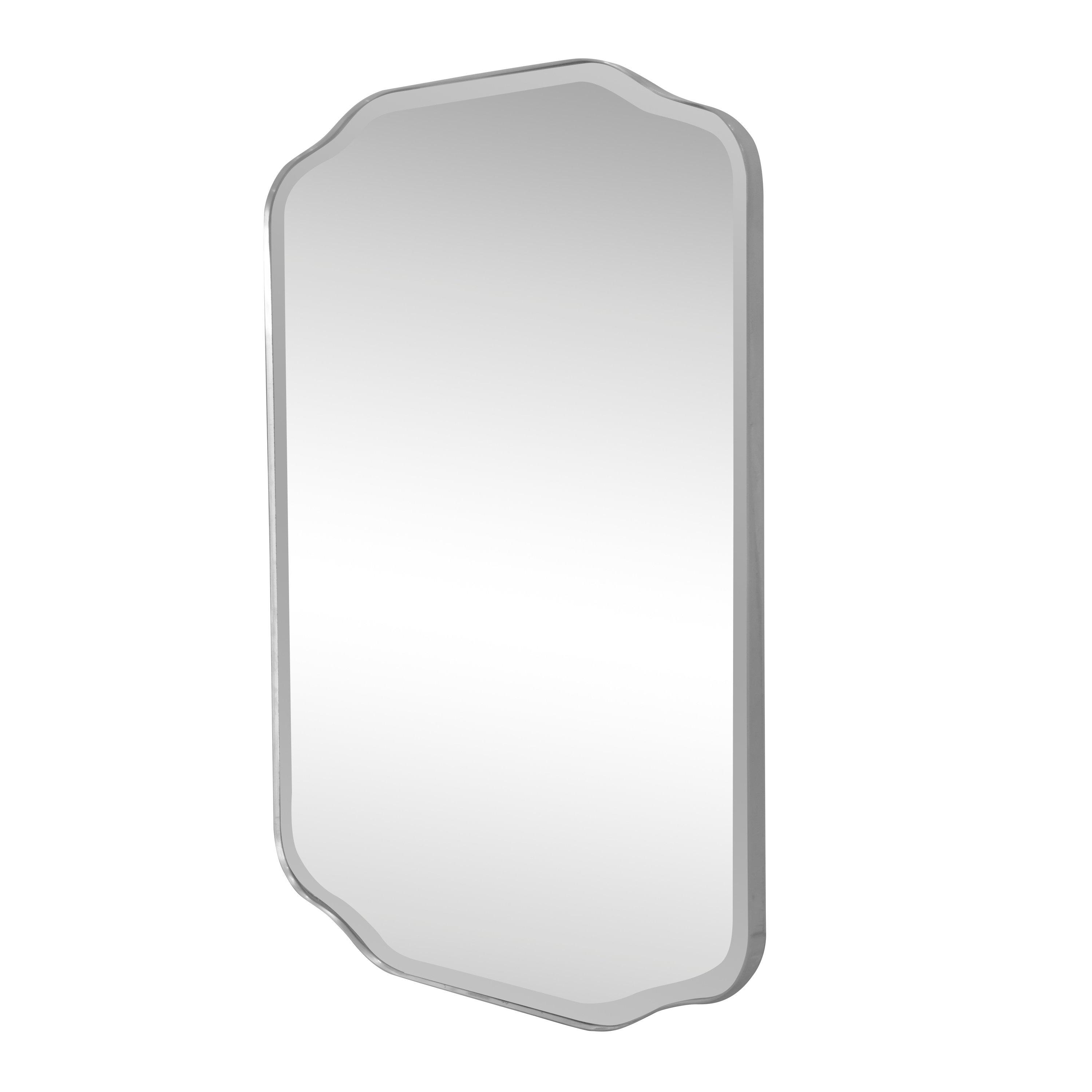 Riviera 24 in. Glossy Chrome Mirror