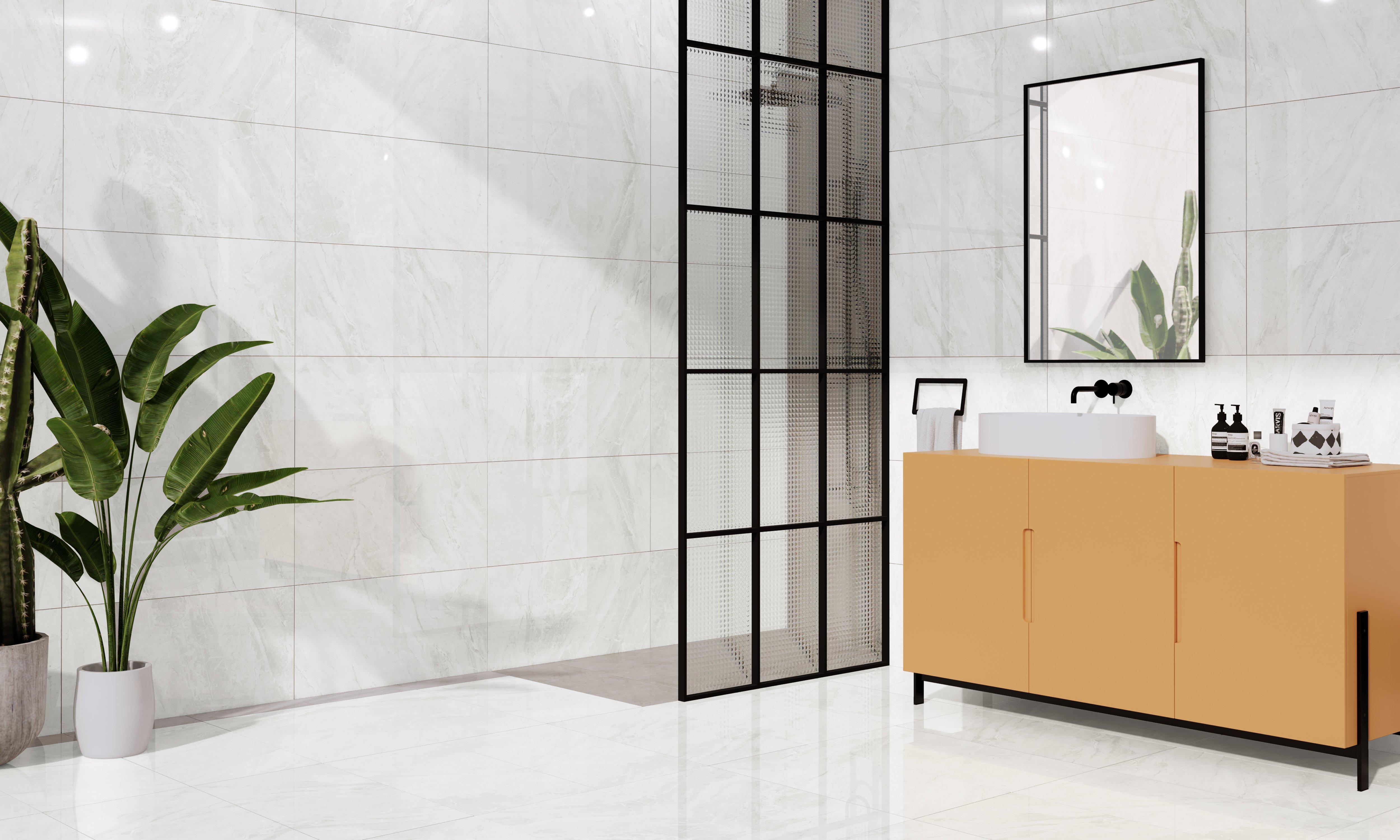 Sistene White Polished Porcelain Tile