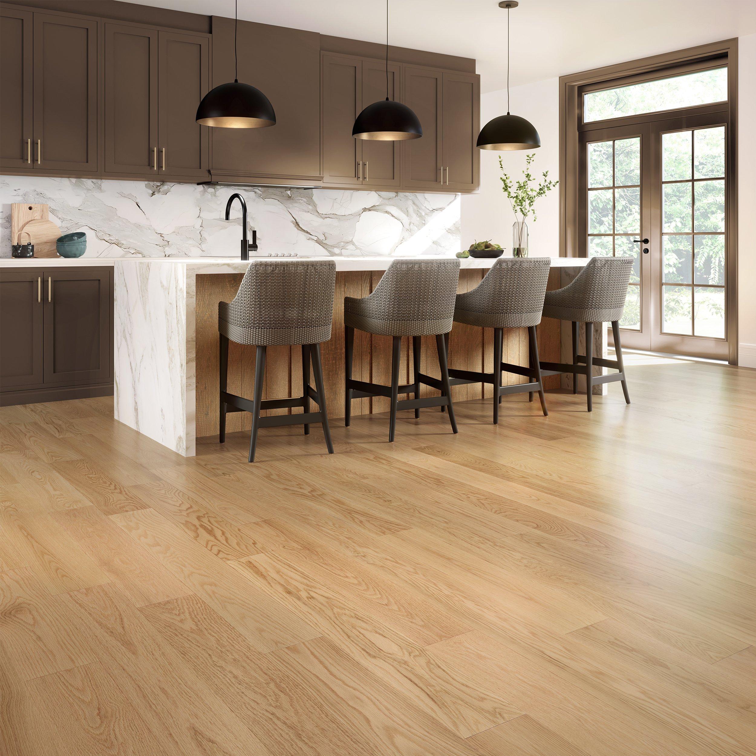 Vienna Red Oak Smooth Solid Hardwood