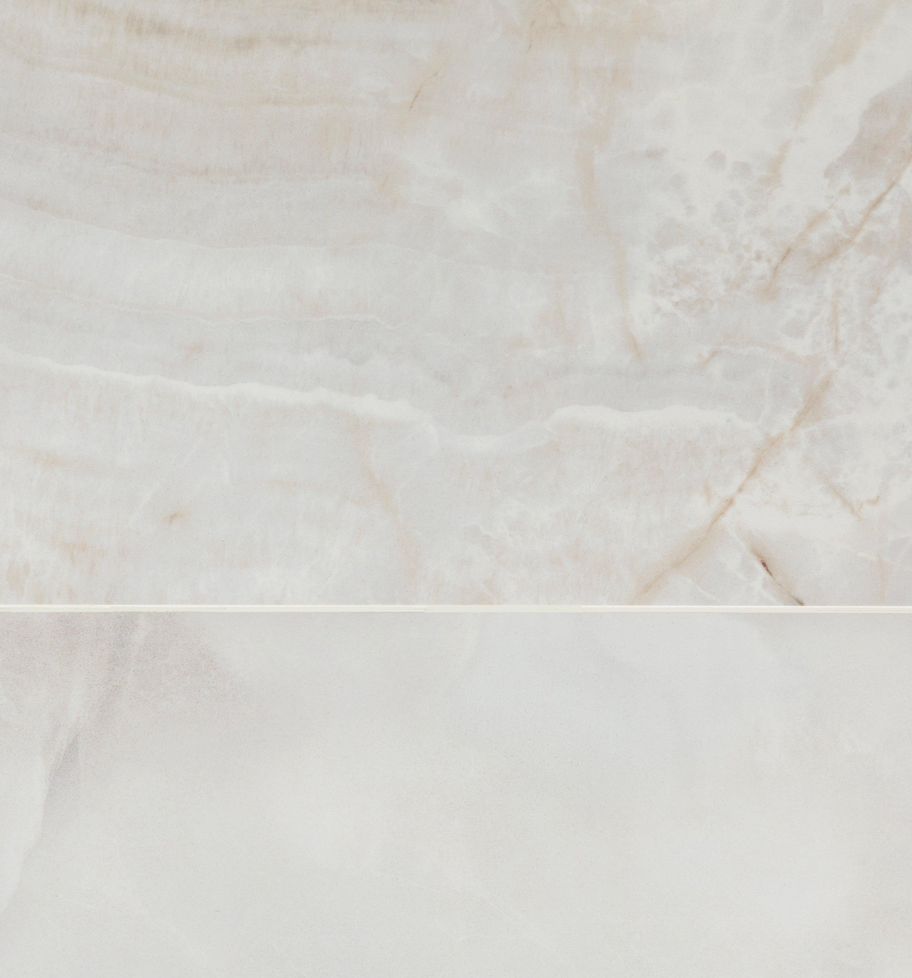 Bianco Onice Ultra Polished Porcelain Tile