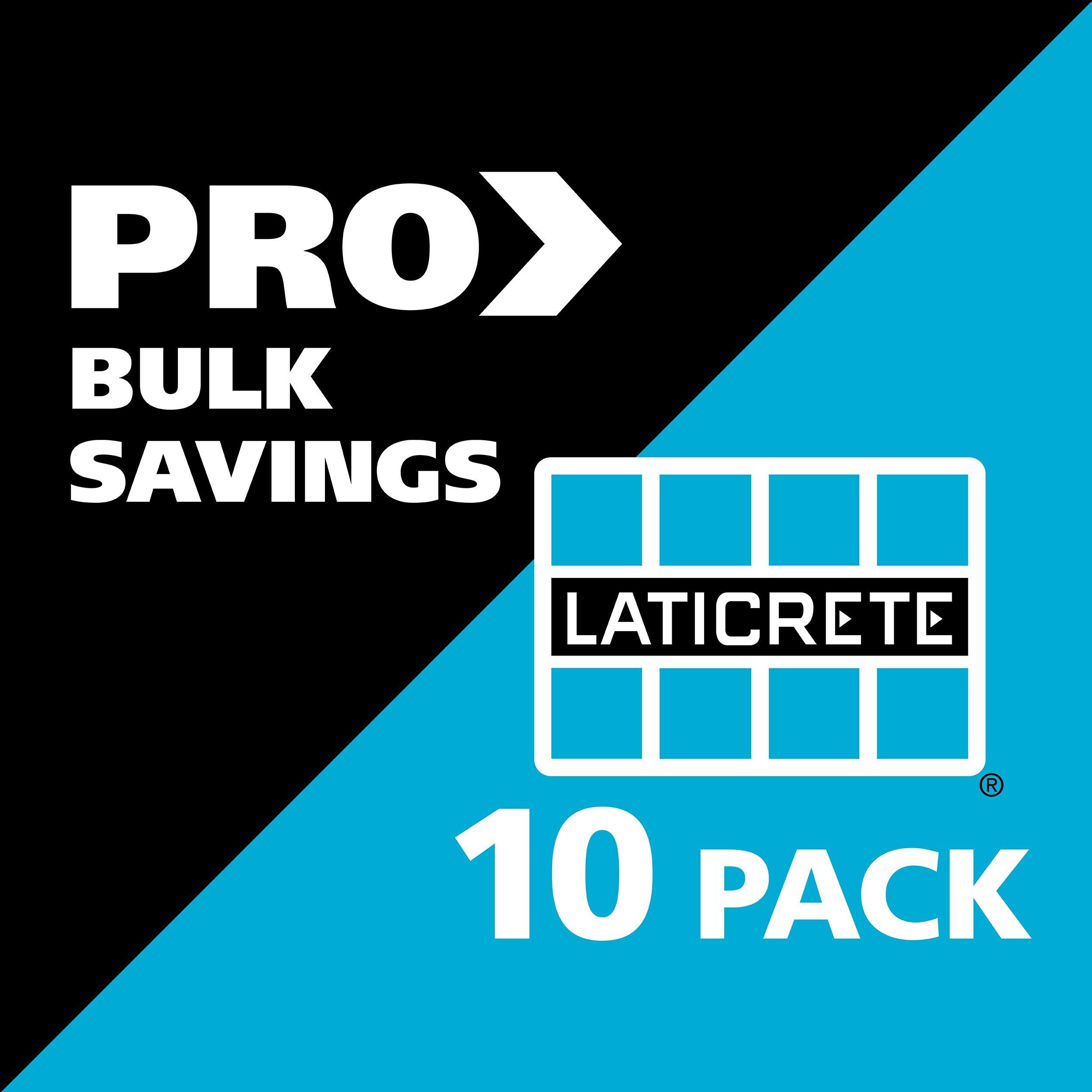 Laticrete L-Shape Edge 3/8in. Matte Black - 10Pk.