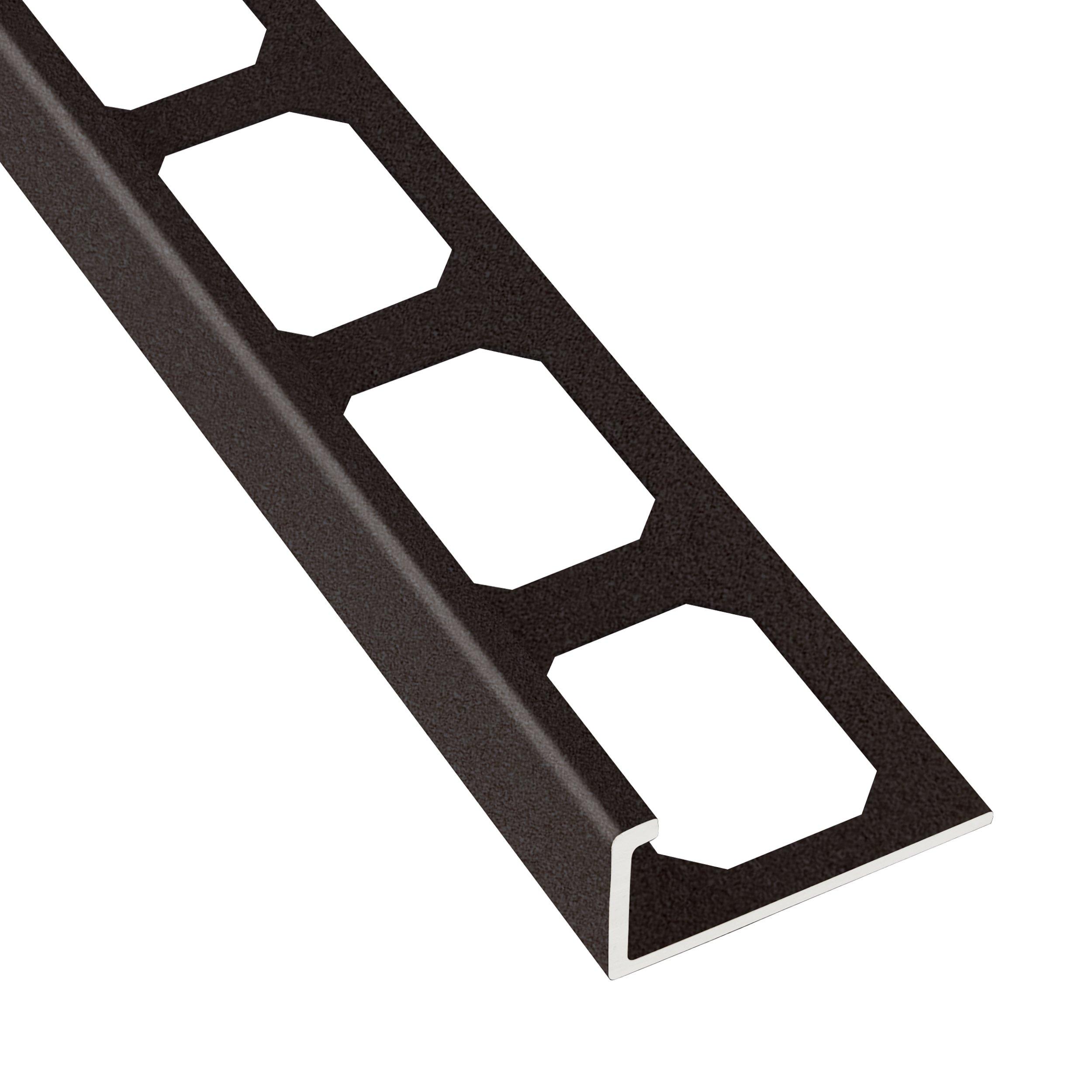 Laticrete L-Shape Edge 3/8in. Matte Black - 10Pk.