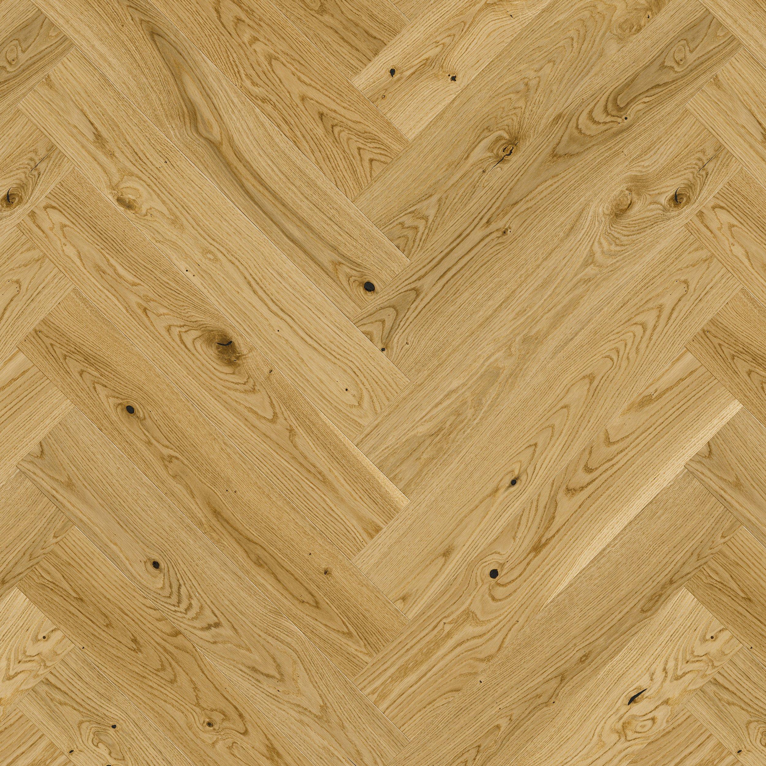 Florence Herringbone White Oak Wire Brushed Engineered Hardwood