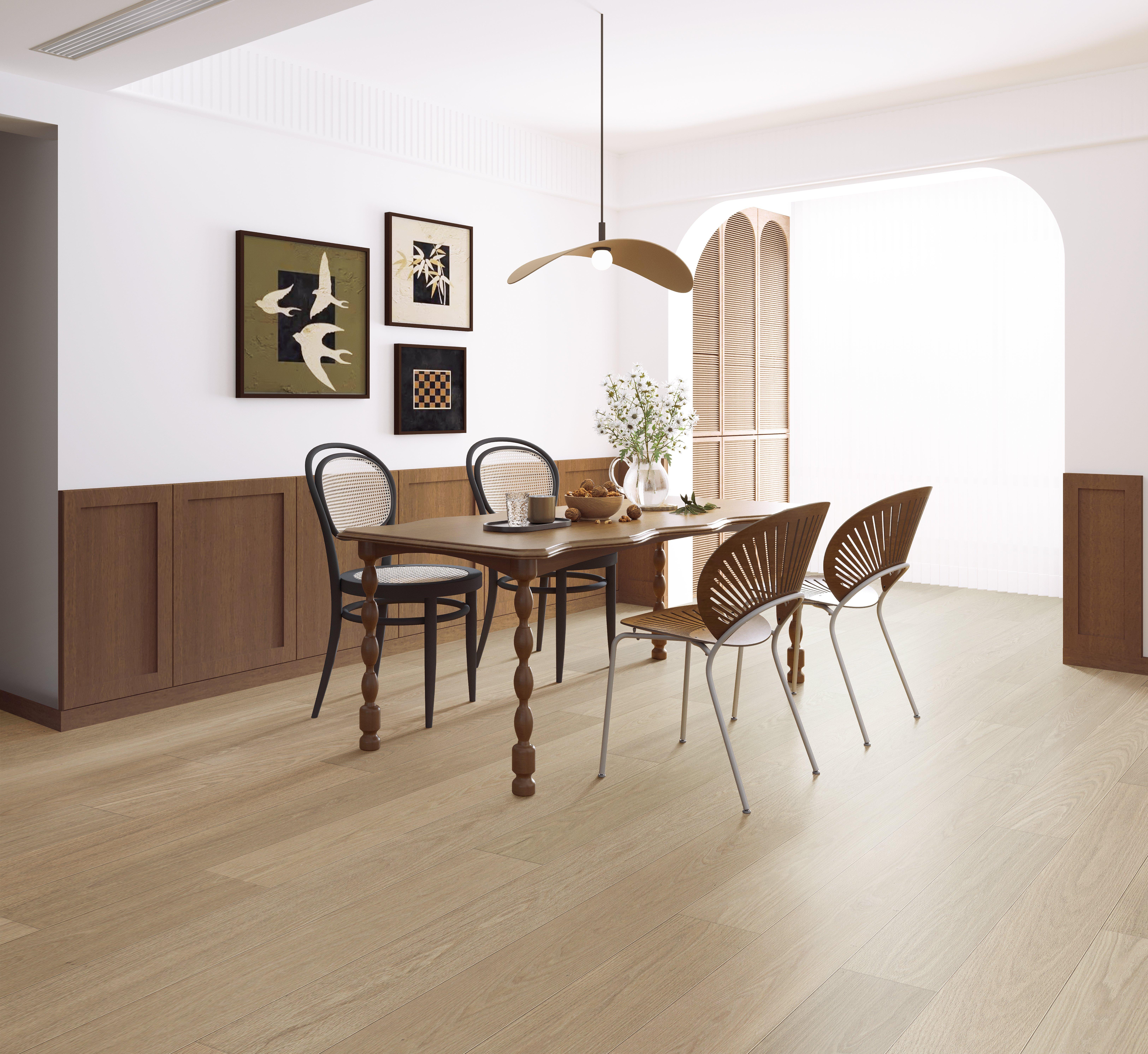 Playa Bianco Red Oak Wire Brushed Engineered Hardwood