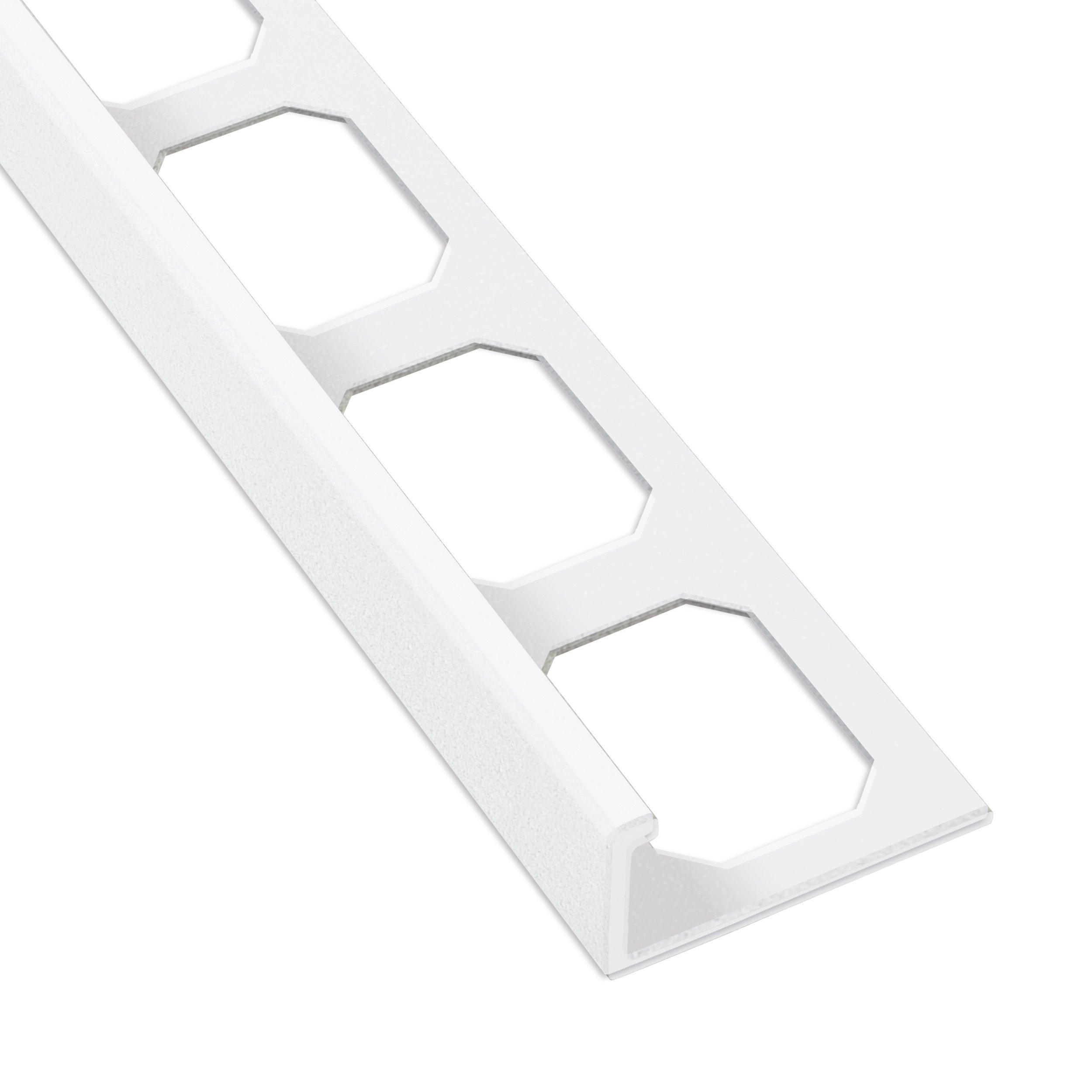 Laticrete L-Shape Edge 3/8in. Matte White - 10Pk.