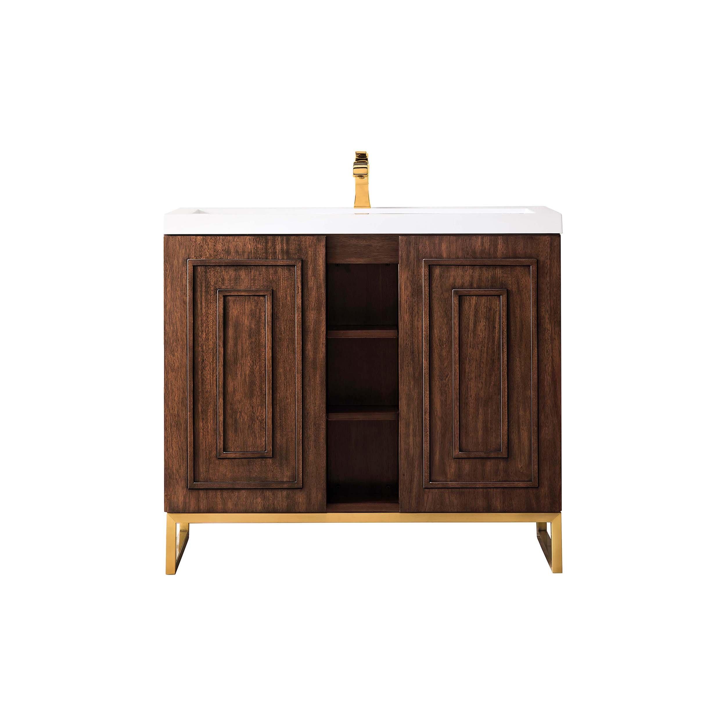 Alicante Vanity with Gold Hardware