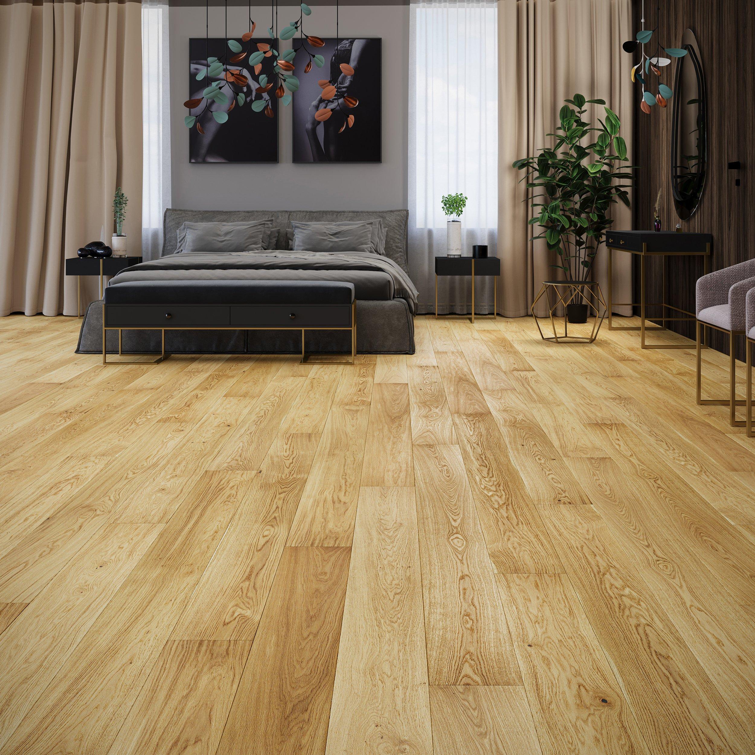 Florence White Oak Wire Brushed Engineered Hardwood