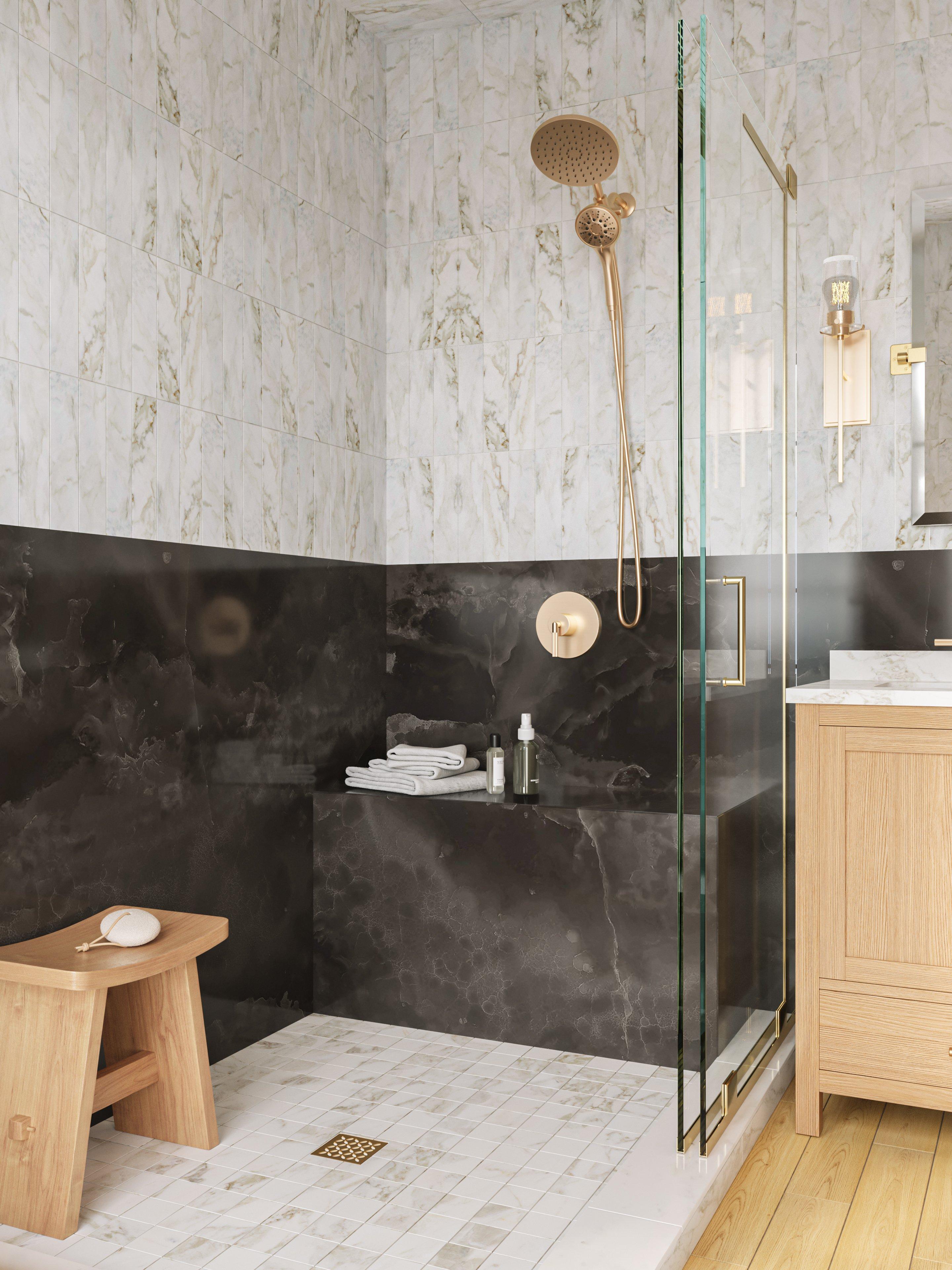 Kent 73 in. Natural Oak Vanity with Calacatta Engineered Top