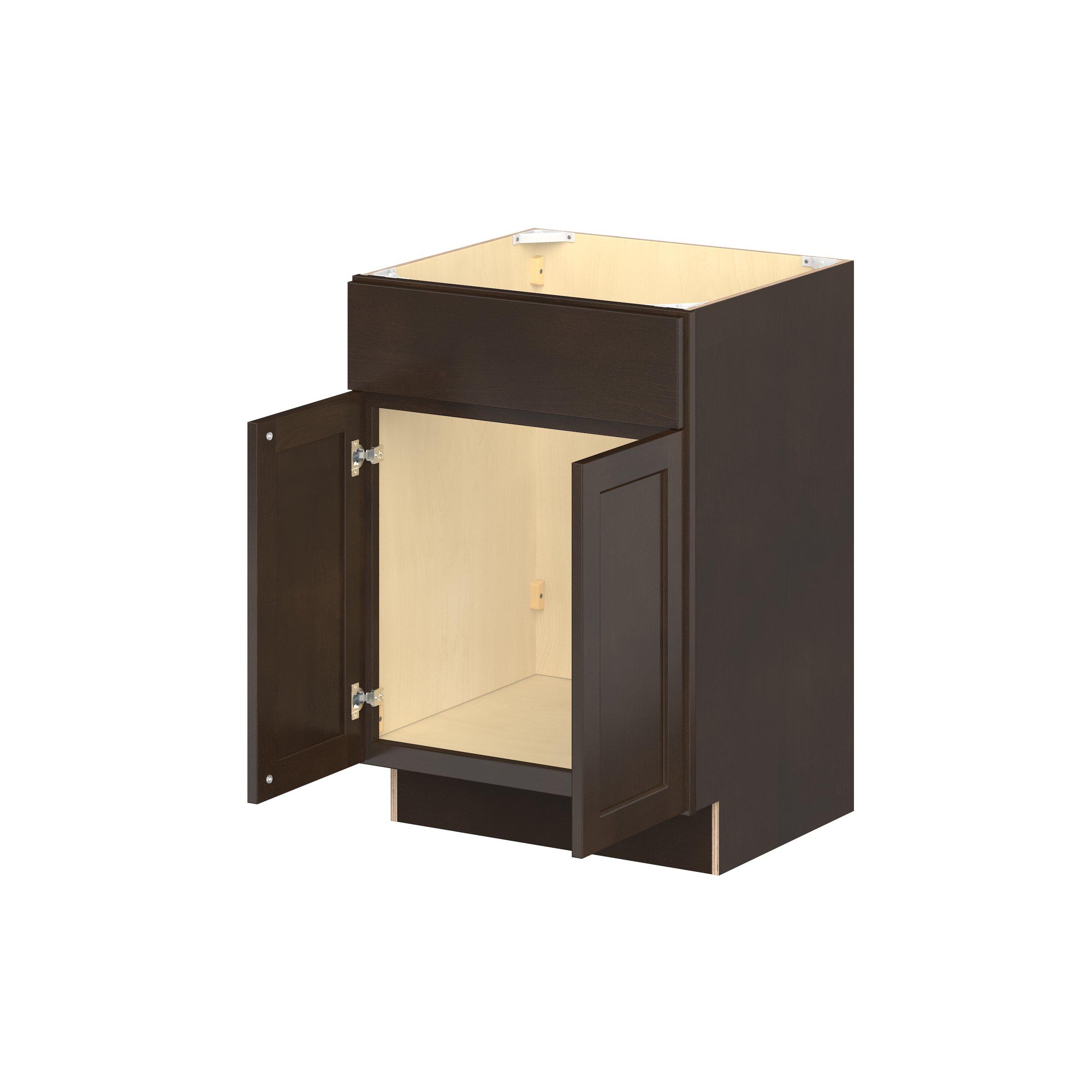 Baxley  Stained Cocoa Vanity Sink Base Cabinet