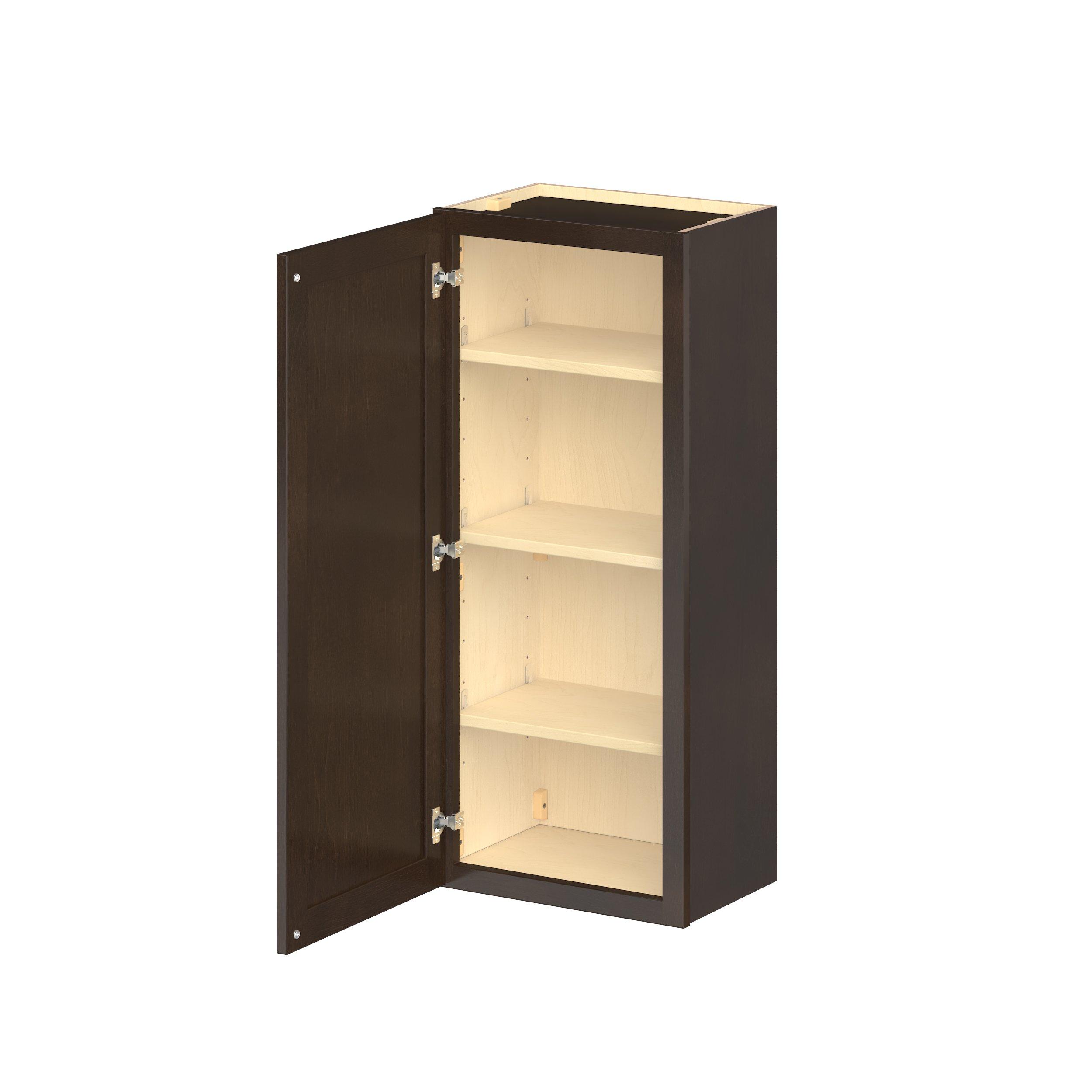 Baxley 18 in. Stained Cocoa Door Wall Cabinet