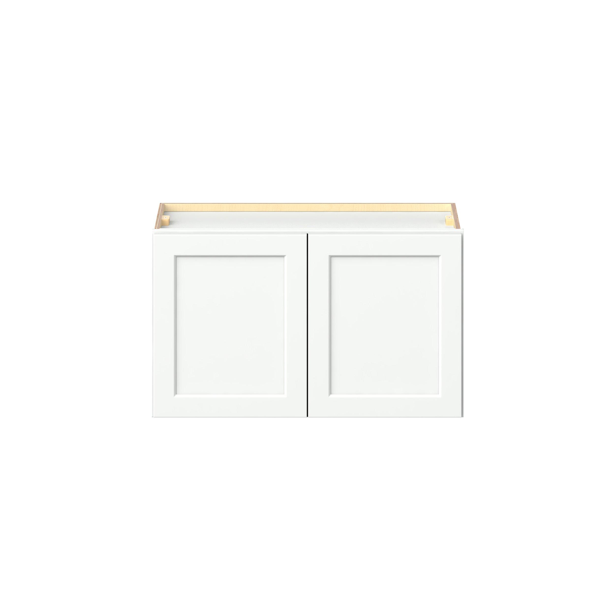 Baxley 30 in. Painted Pure White Bridge Wall Cabinet
