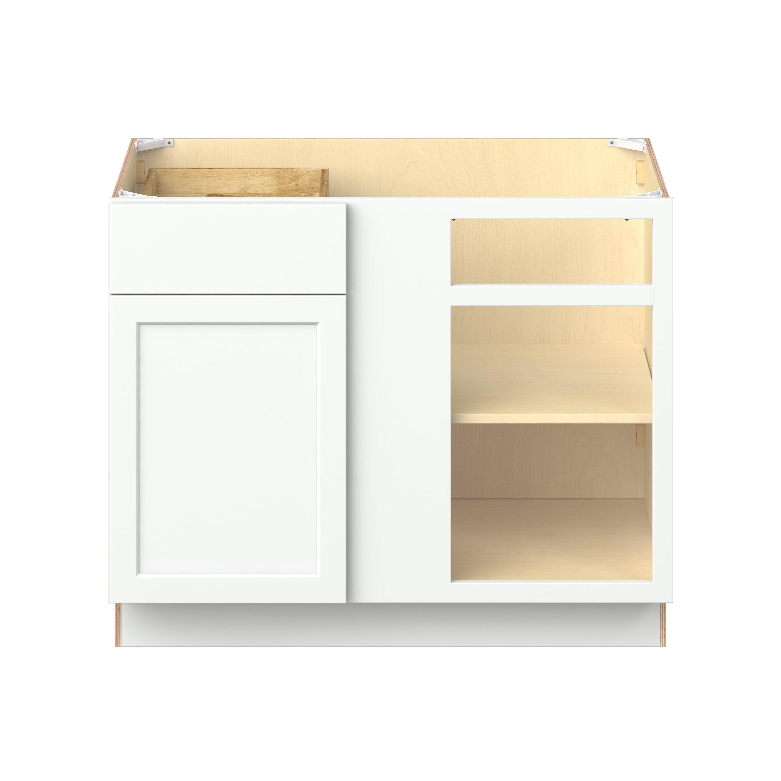 Baxley 42 in. Painted Pure White Blind Corner Base Cabinet