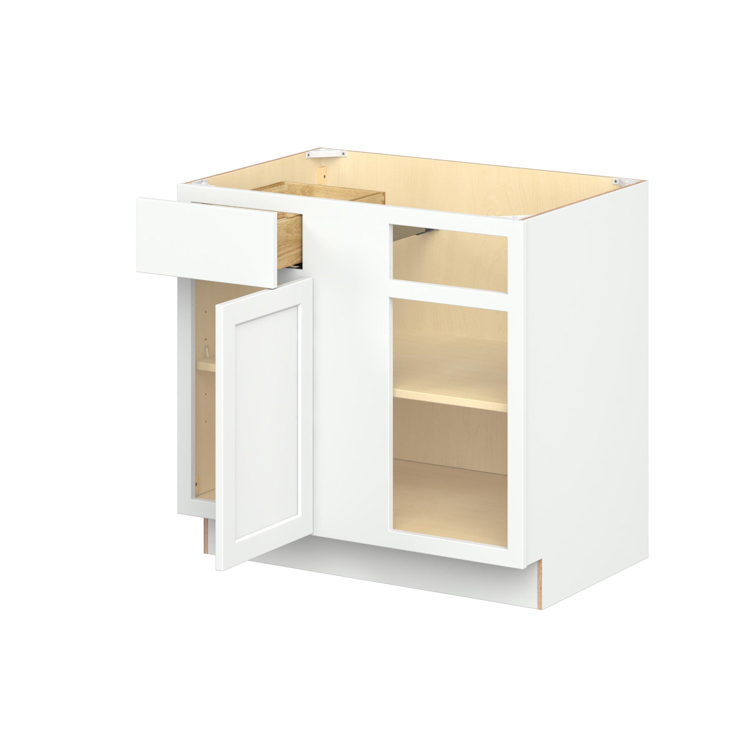 Baxley 1 Door 1 Drawer Blind Corner Base Cabinet
