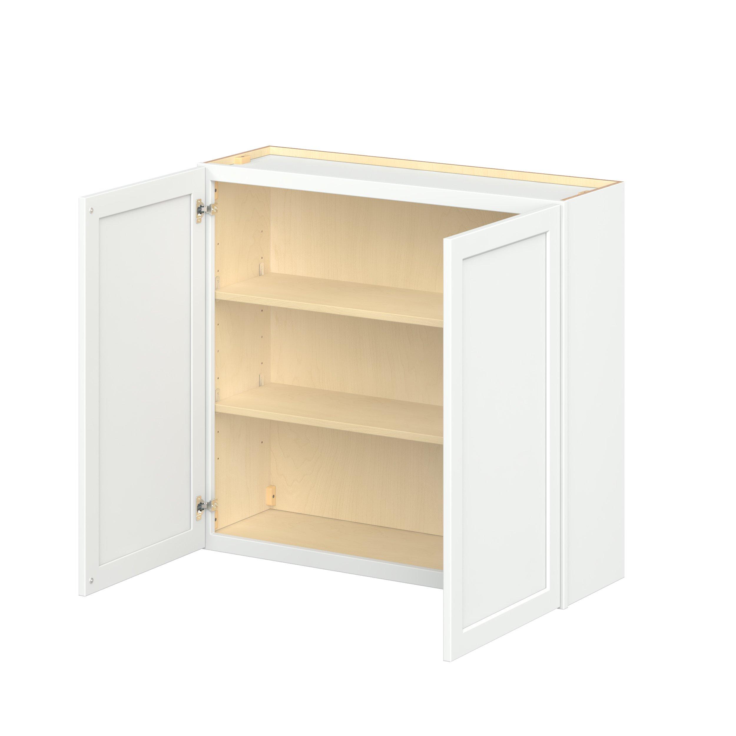 Baxley 39 in. Painted Pure White Door Wall Cabinet