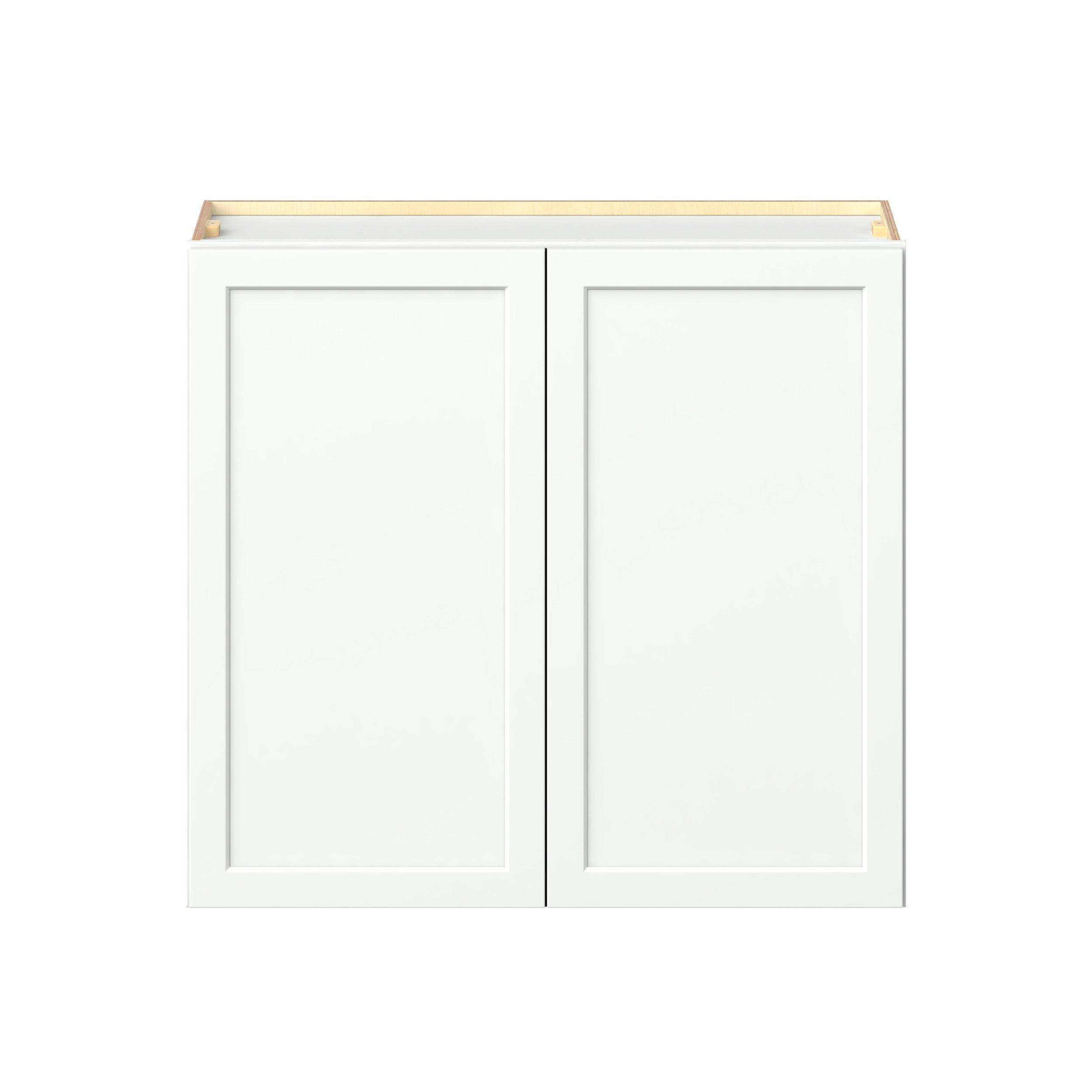 Baxley 39 in. Painted Pure White Door Wall Cabinet
