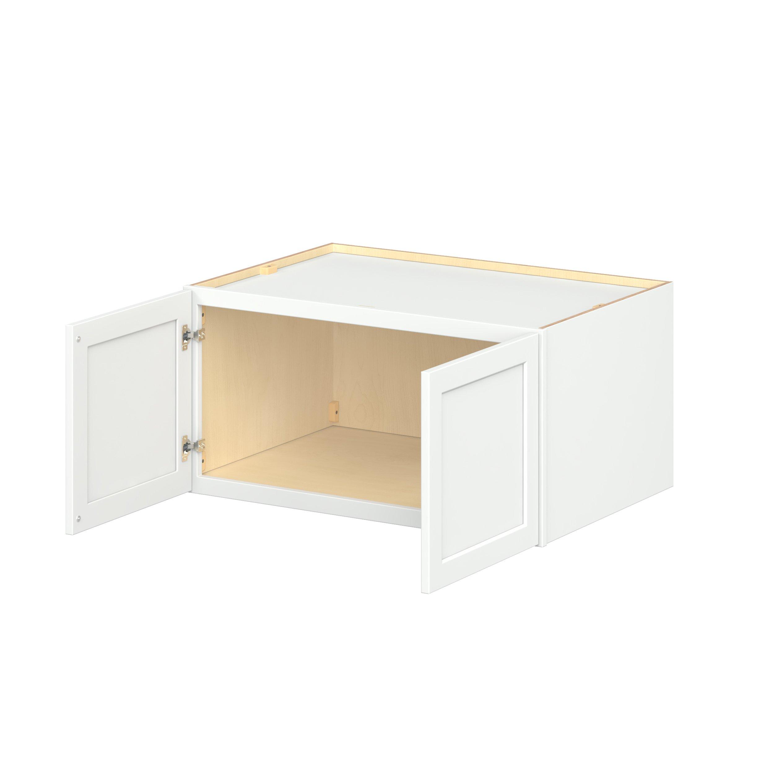 Baxley 36 in. Painted Pure White Bridge Wall Cabinet