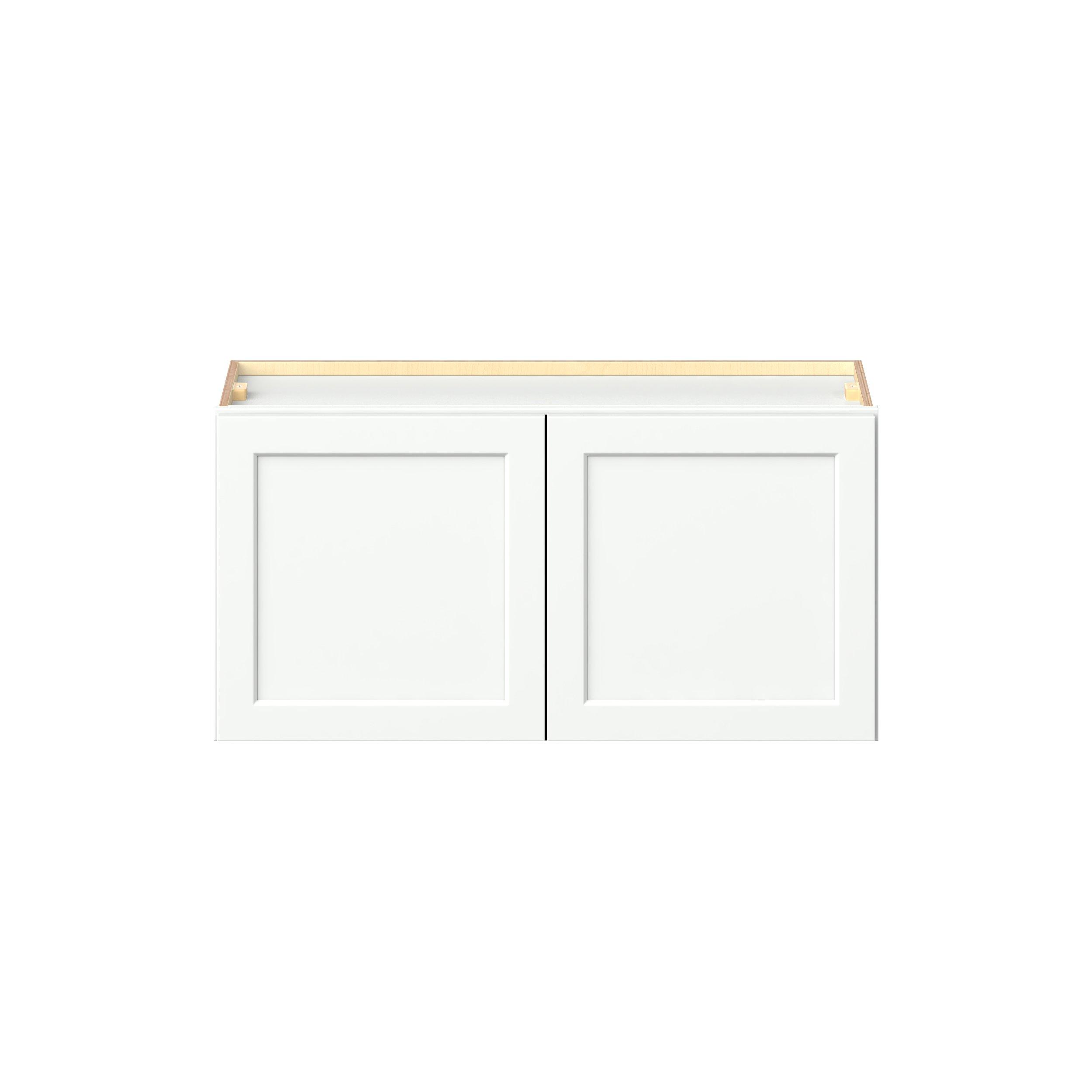 Baxley 36 in. Painted Pure White Bridge Wall Cabinet