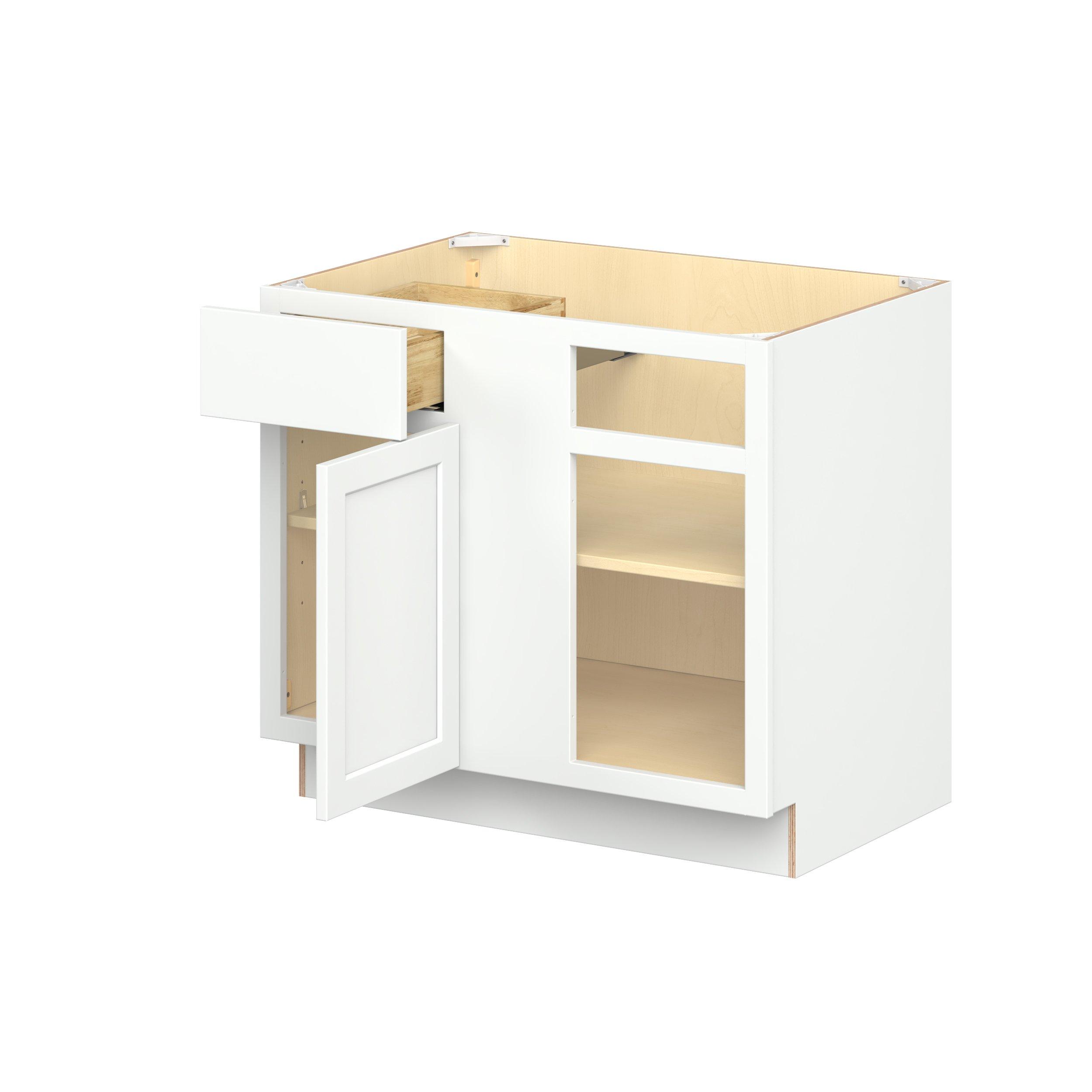 Baxley 1 Door 1 Drawer Blind Corner Base Cabinet