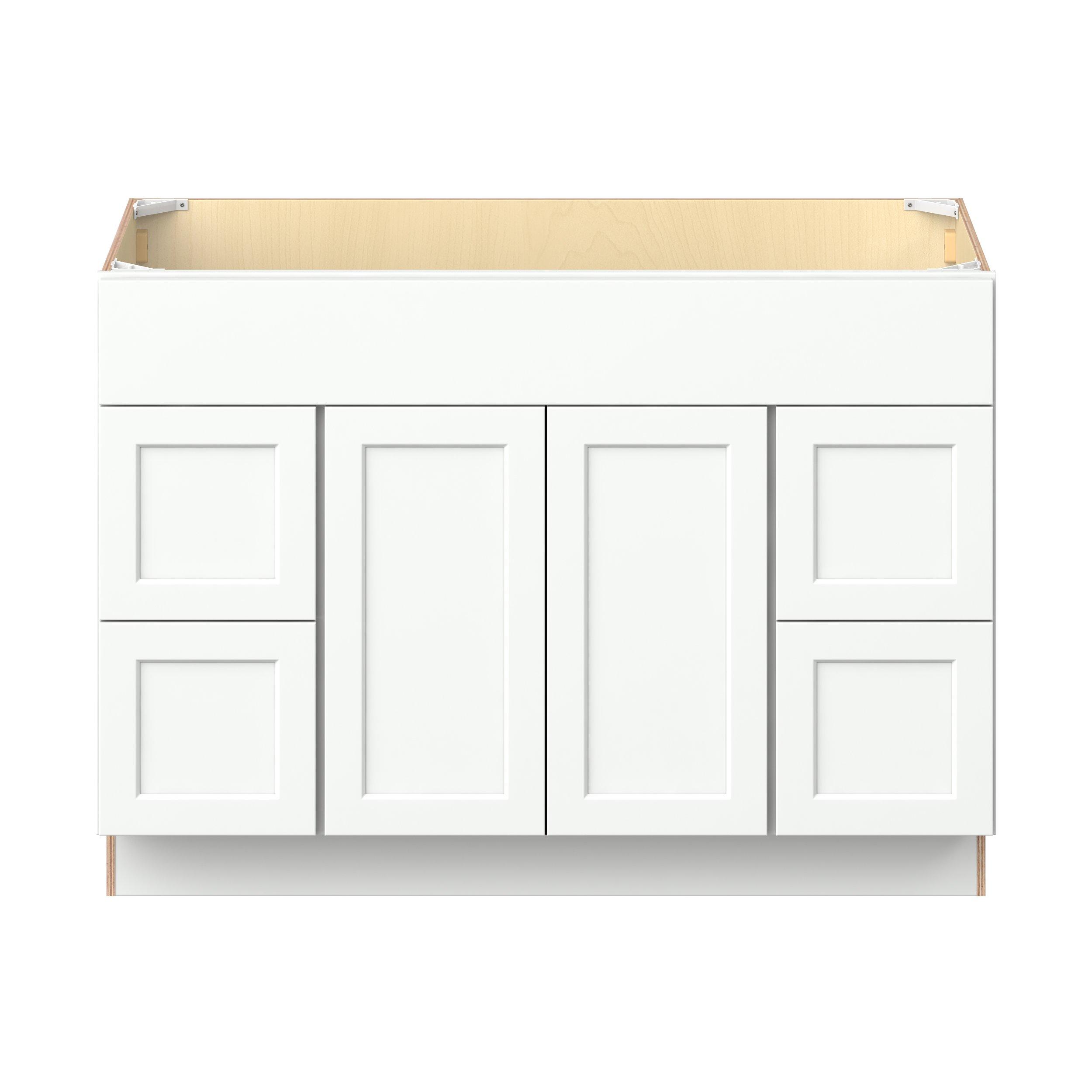 Baxley 2 Door 4 Drawer Vanity Sink Base Cabinet