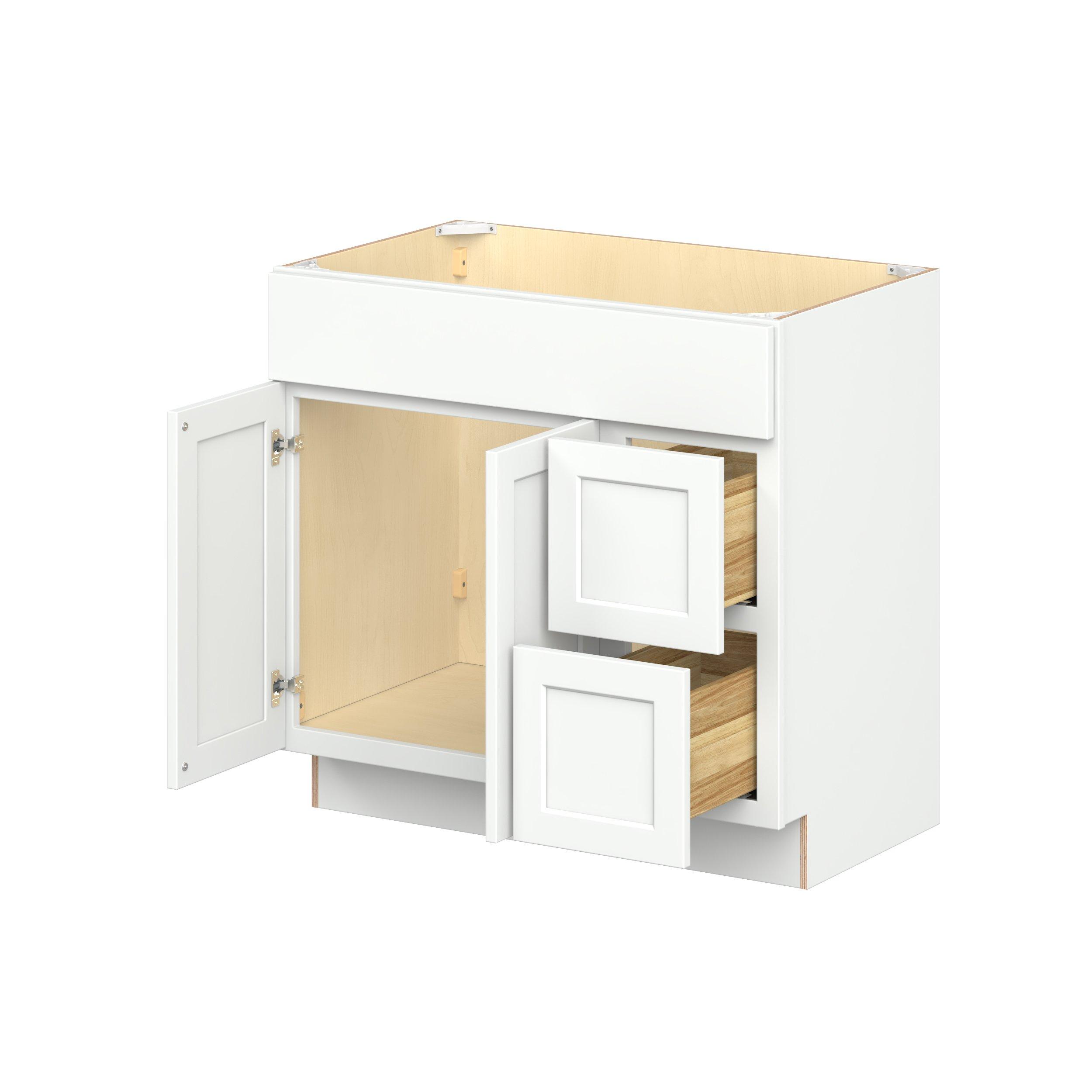 Baxley 2 Door 2 Drawer Vanity Sink Base Cabinet