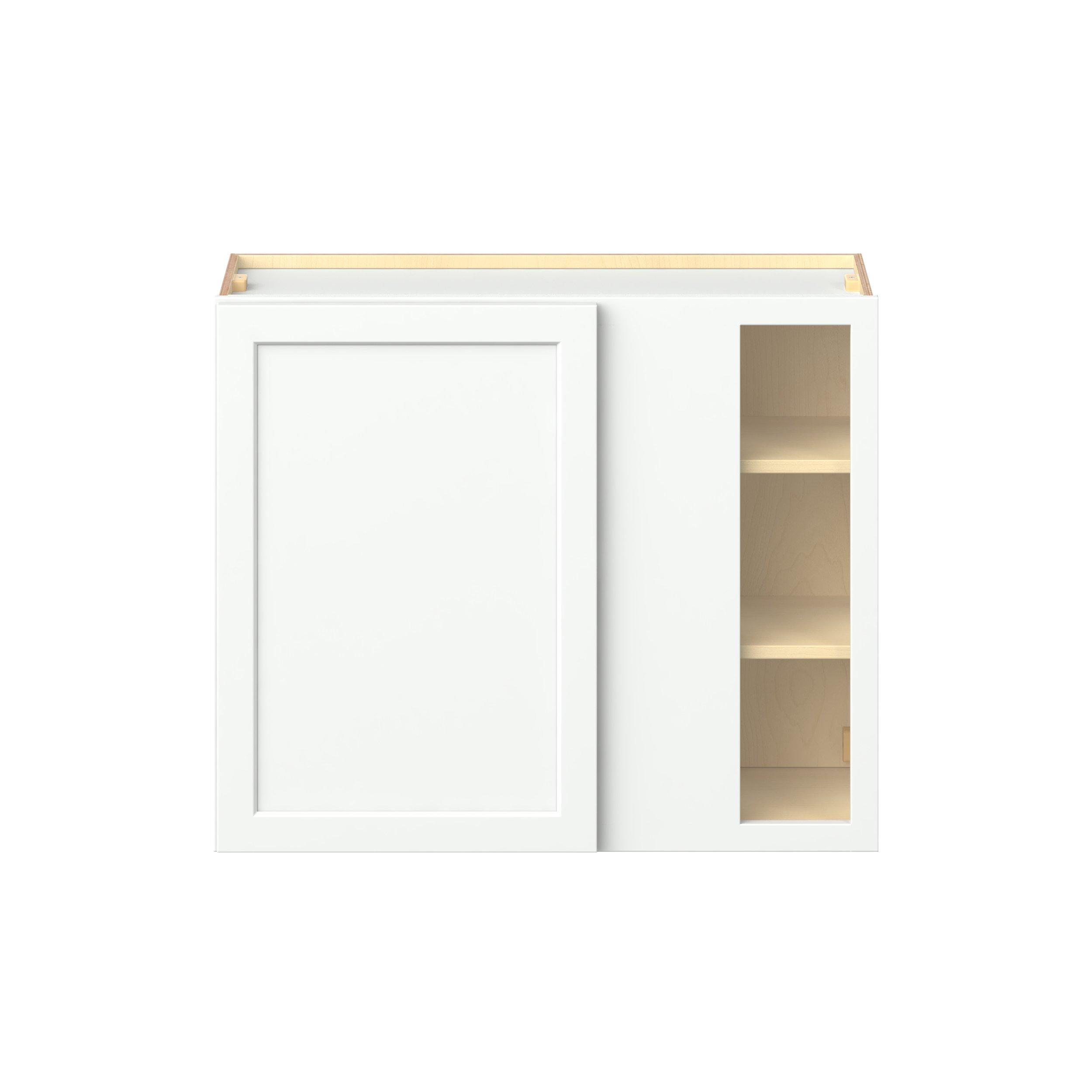 Baxley 36 in. Painted Pure White Right Blind Corner Wall Cabinet