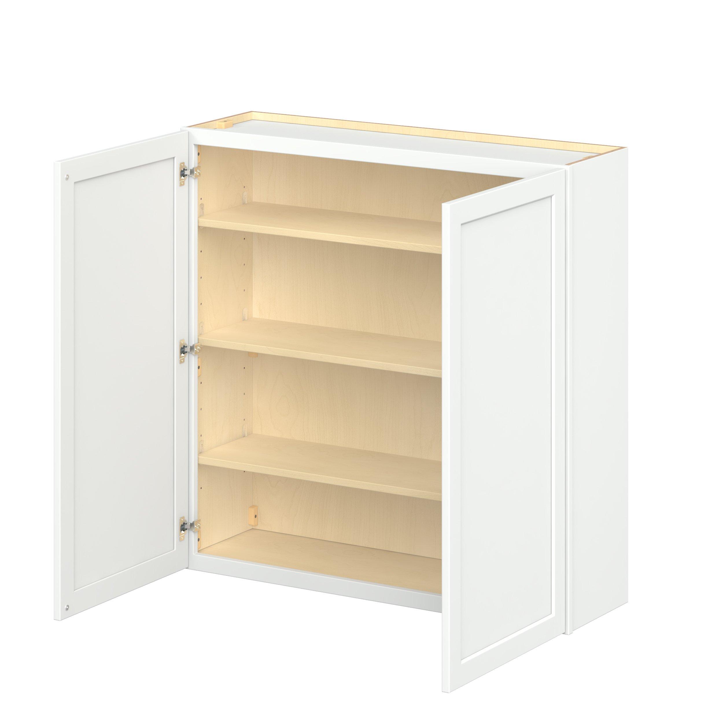Baxley 42 in. Painted Pure White Door Wall Cabinet