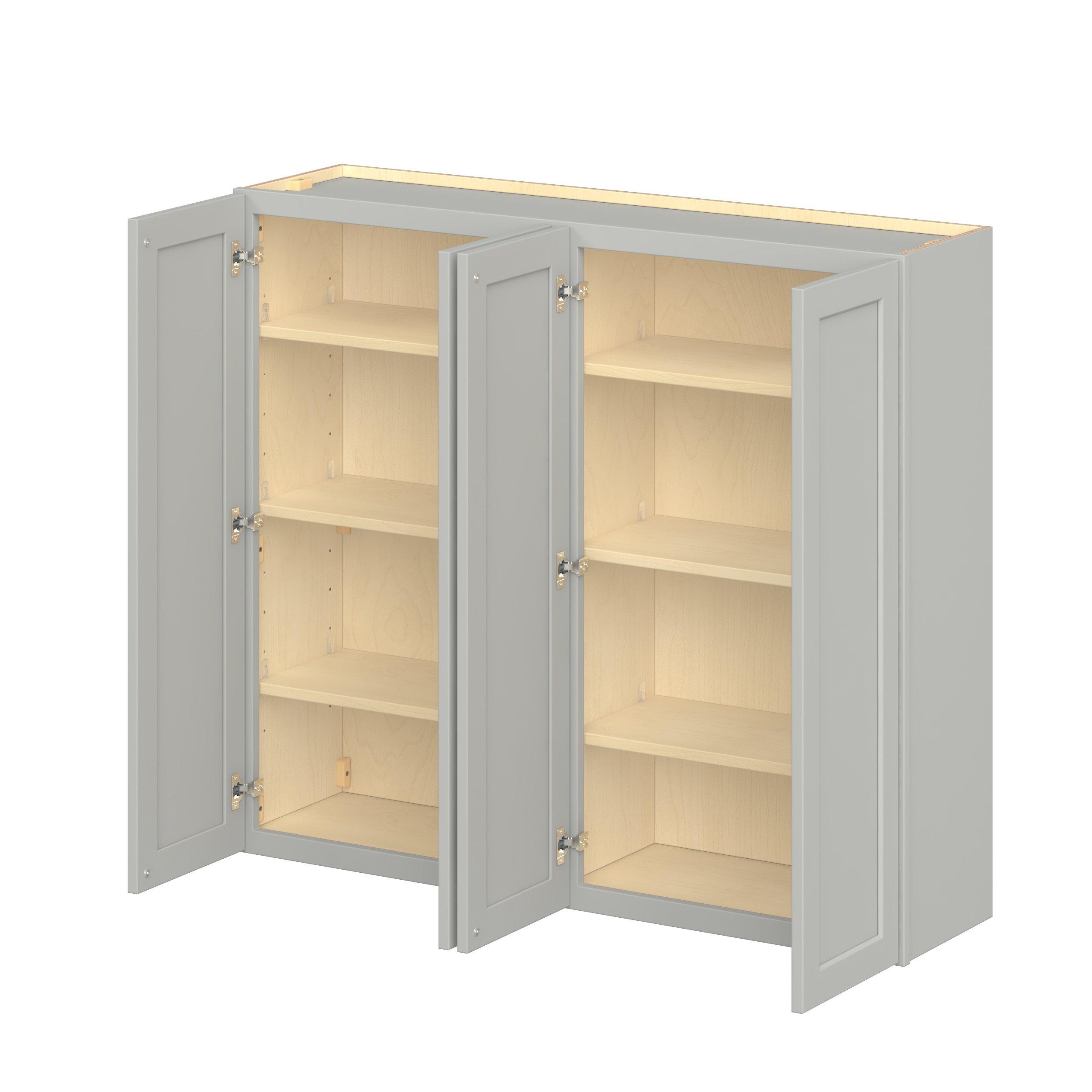 Baxley 48 in. Painted Whisper Gray Door Wall Cabinet