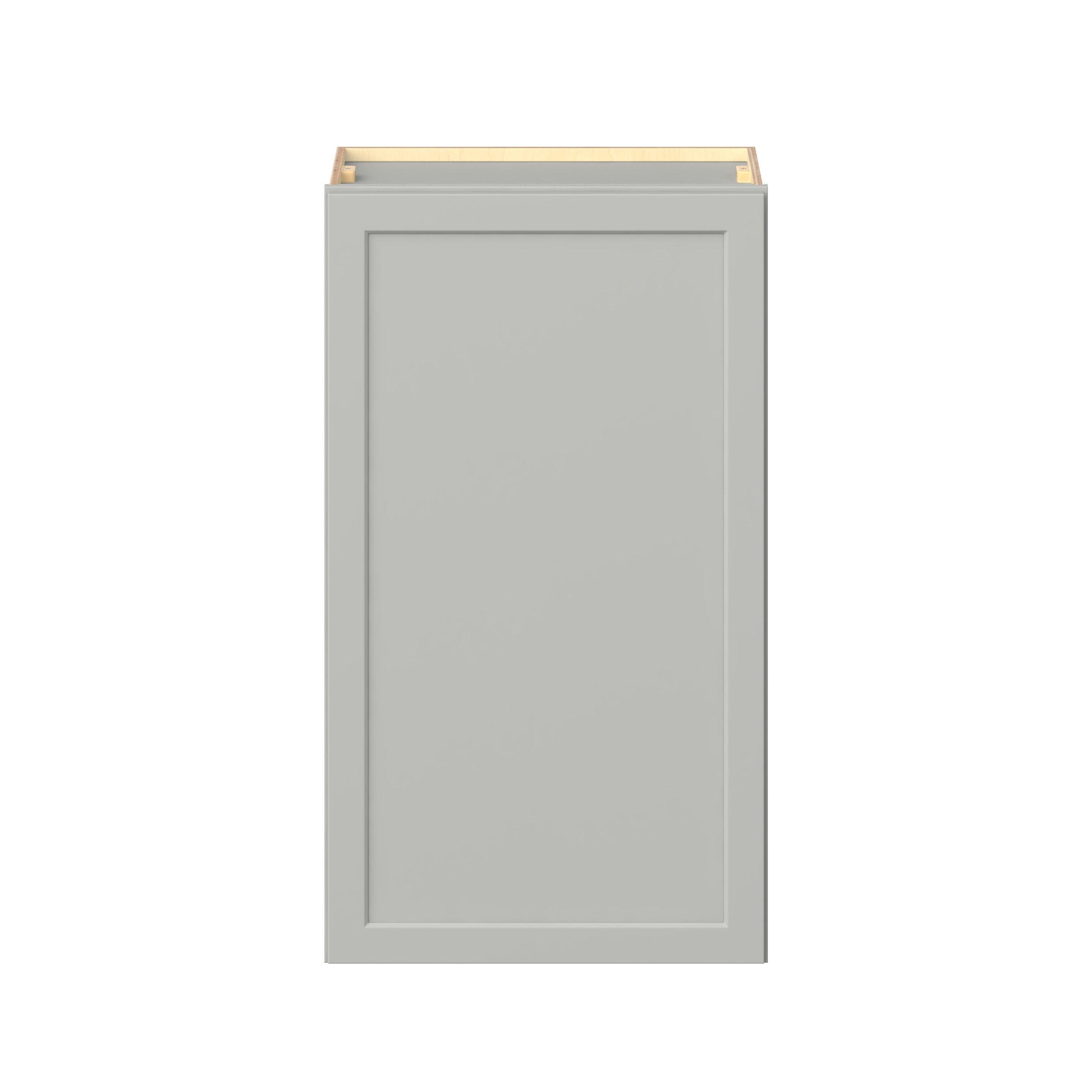Baxley 24 in. Painted Whisper Gray Door Wall Cabinet